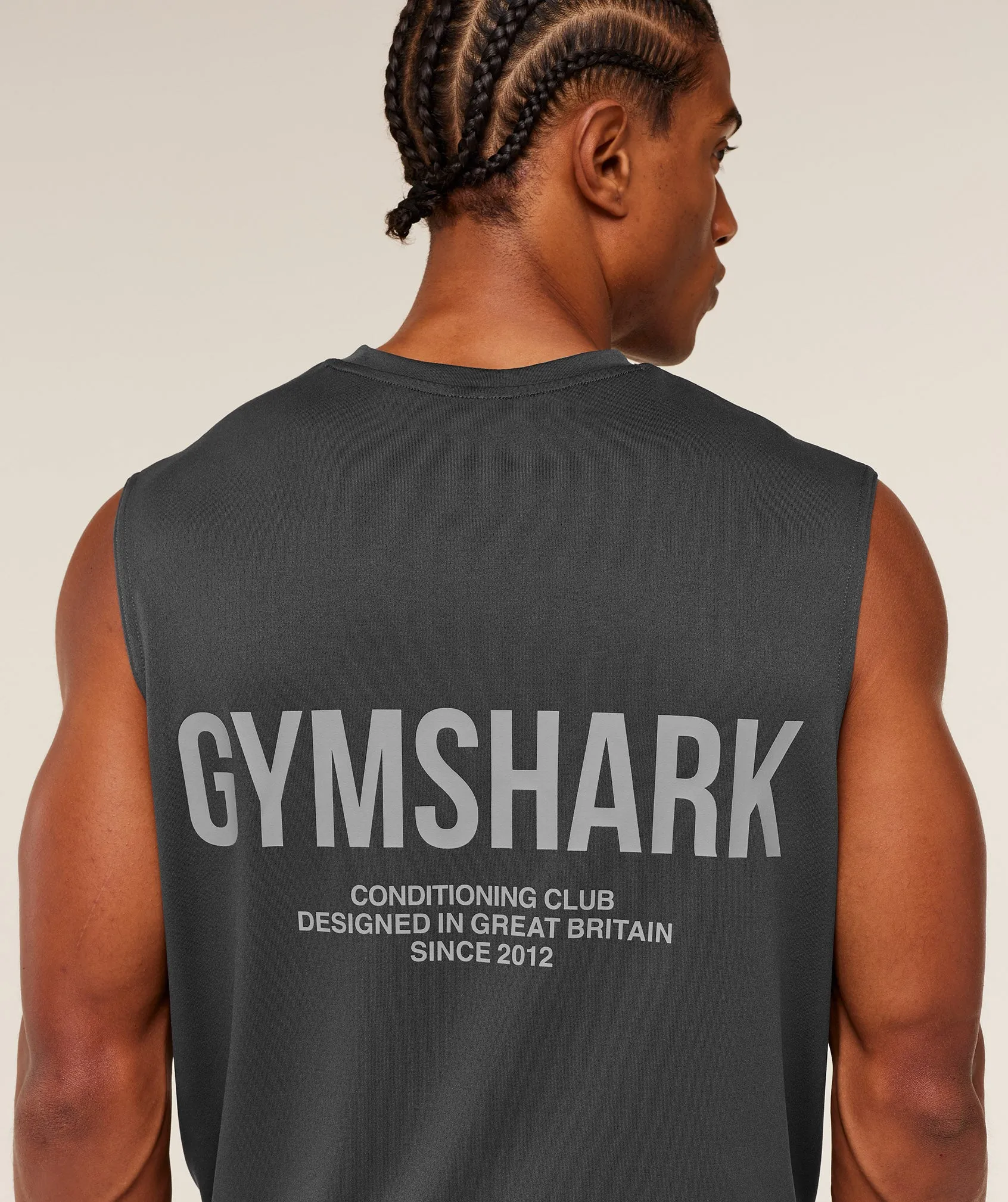 Gymshark Conditioning Club Tank - GS Onyx Grey/GS Smokey Grey sold by Gymshark product image thumbnail 5