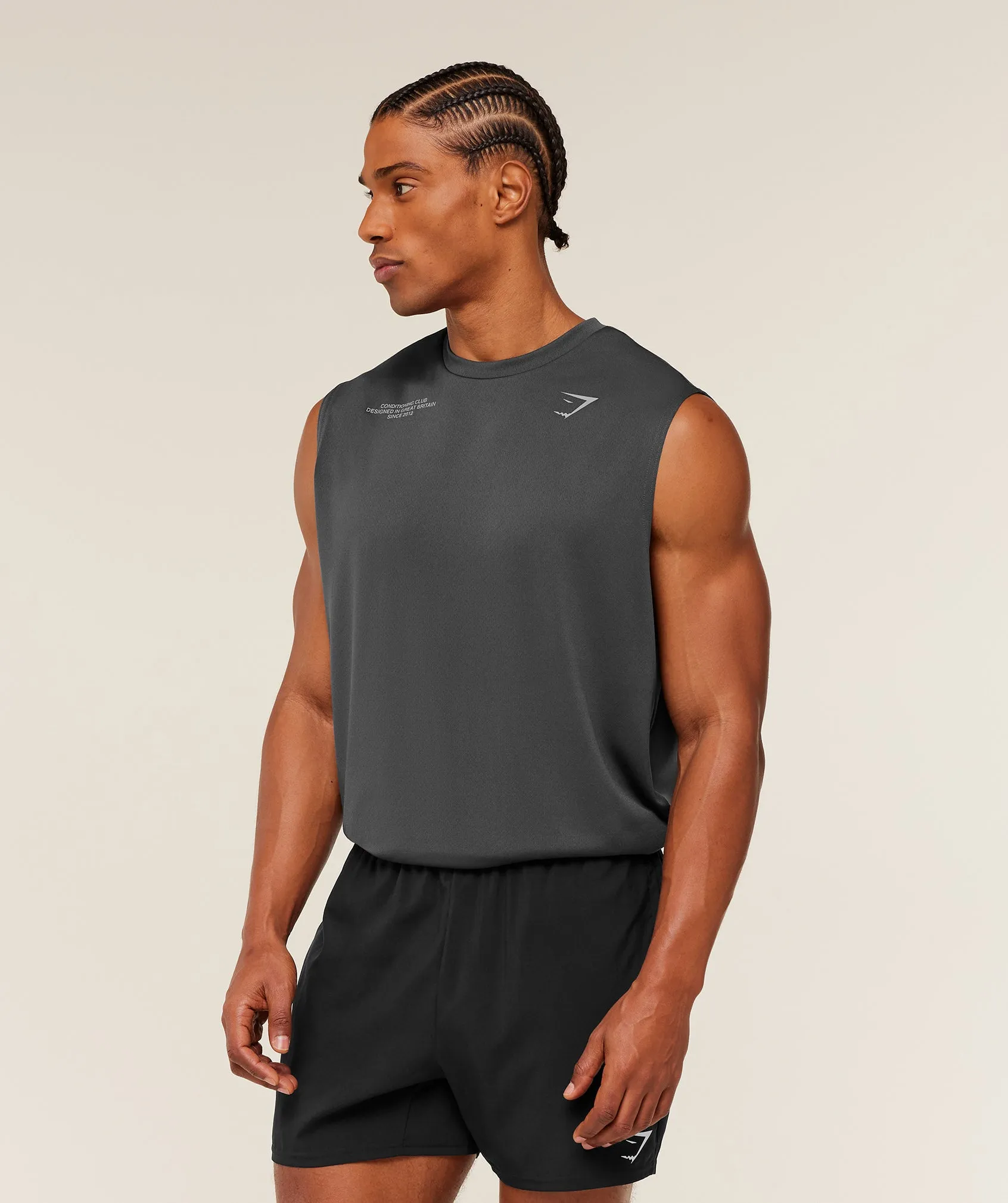 Gymshark Conditioning Club Tank - GS Onyx Grey/GS Smokey Grey sold by Gymshark product image thumbnail 2