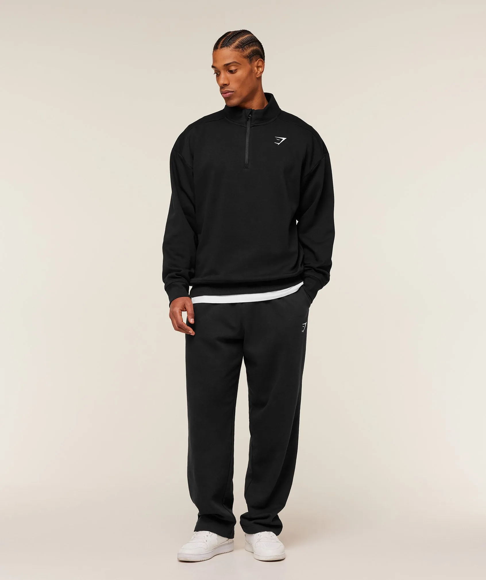 Gymshark Crest 1/4 Zip - GS Black sold by Gymshark product image thumbnail 4
