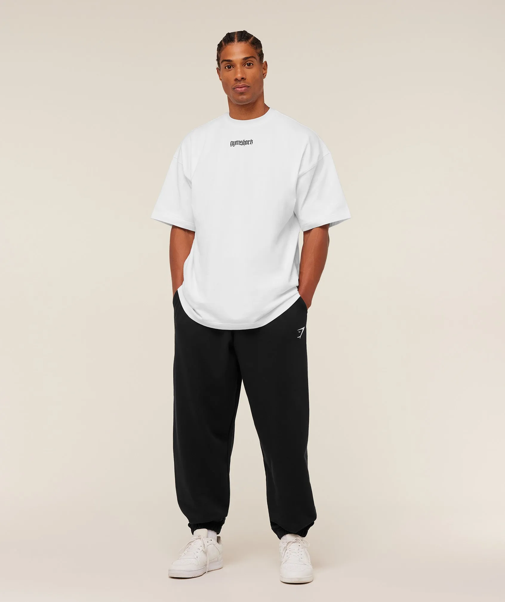 Gymshark Crest Oversized Joggers - GS Black sold by Gymshark product image thumbnail 4