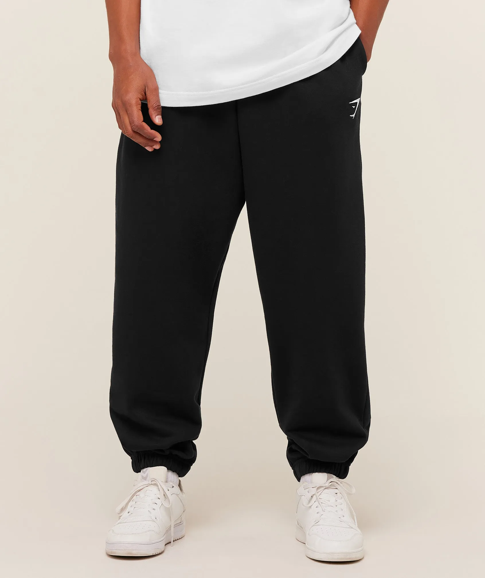 Gymshark Crest Oversized Joggers - GS Black sold by Gymshark