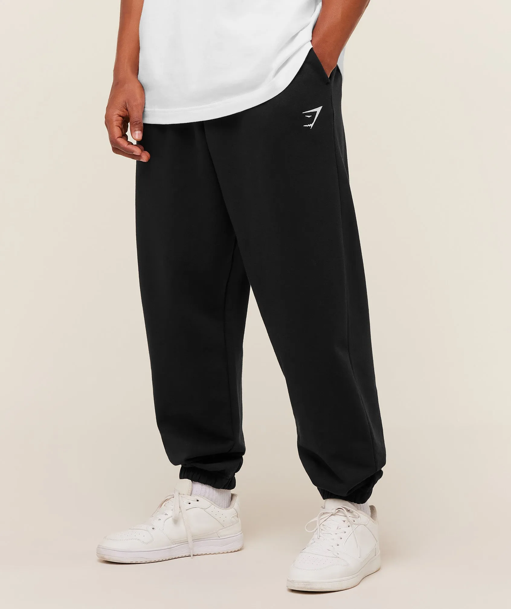 Gymshark Crest Oversized Joggers - GS Black sold by Gymshark product image thumbnail 3