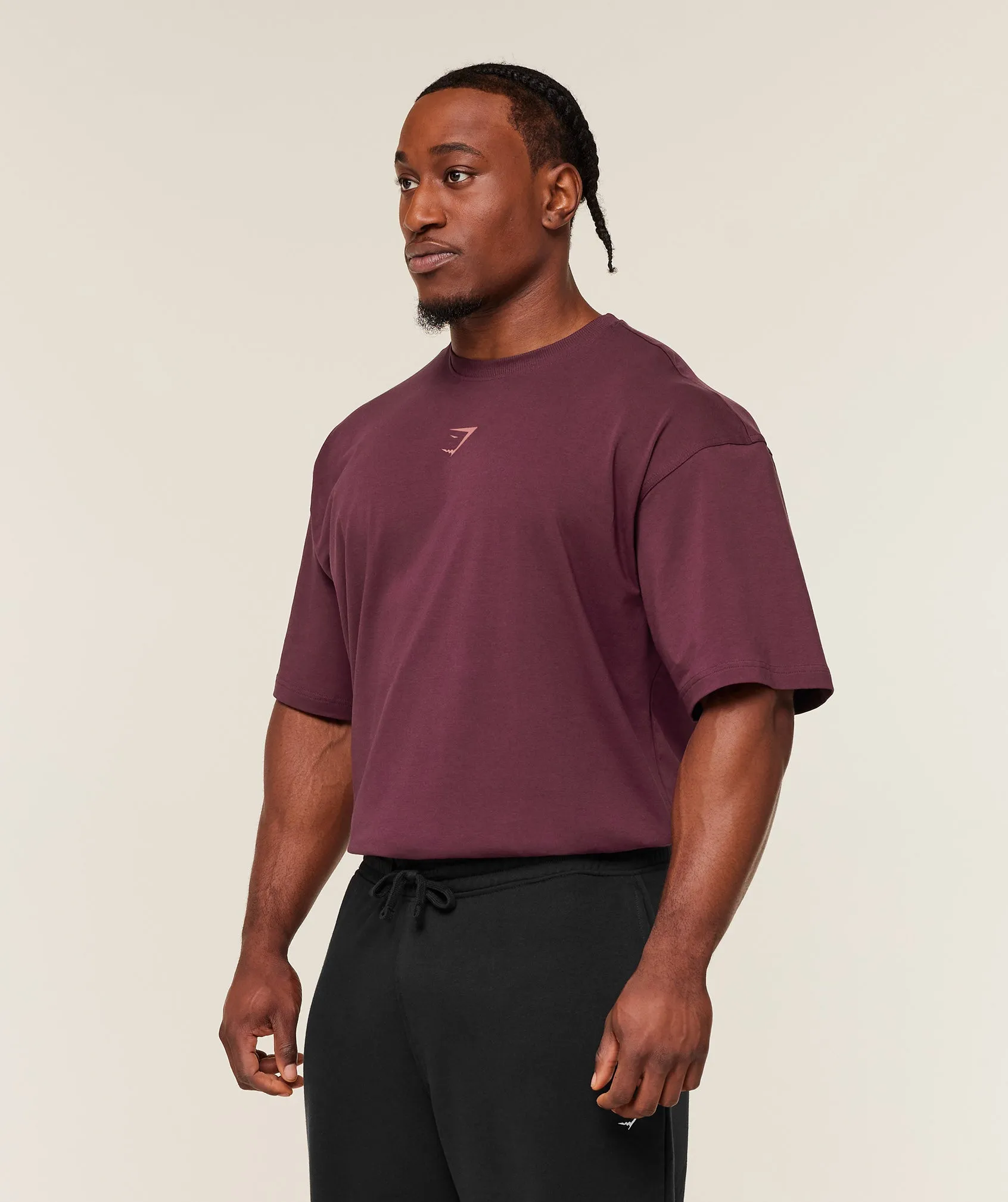 Gymshark Power T-Shirt - GS Impact Burgundy sold by Gymshark product image thumbnail 3