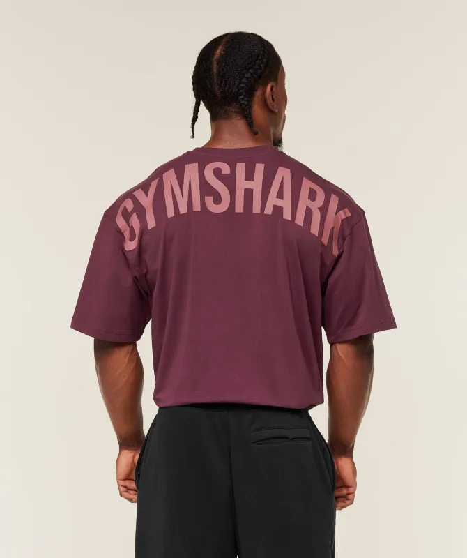 Gymshark Power T-Shirt - GS Impact Burgundy sold by Gymshark