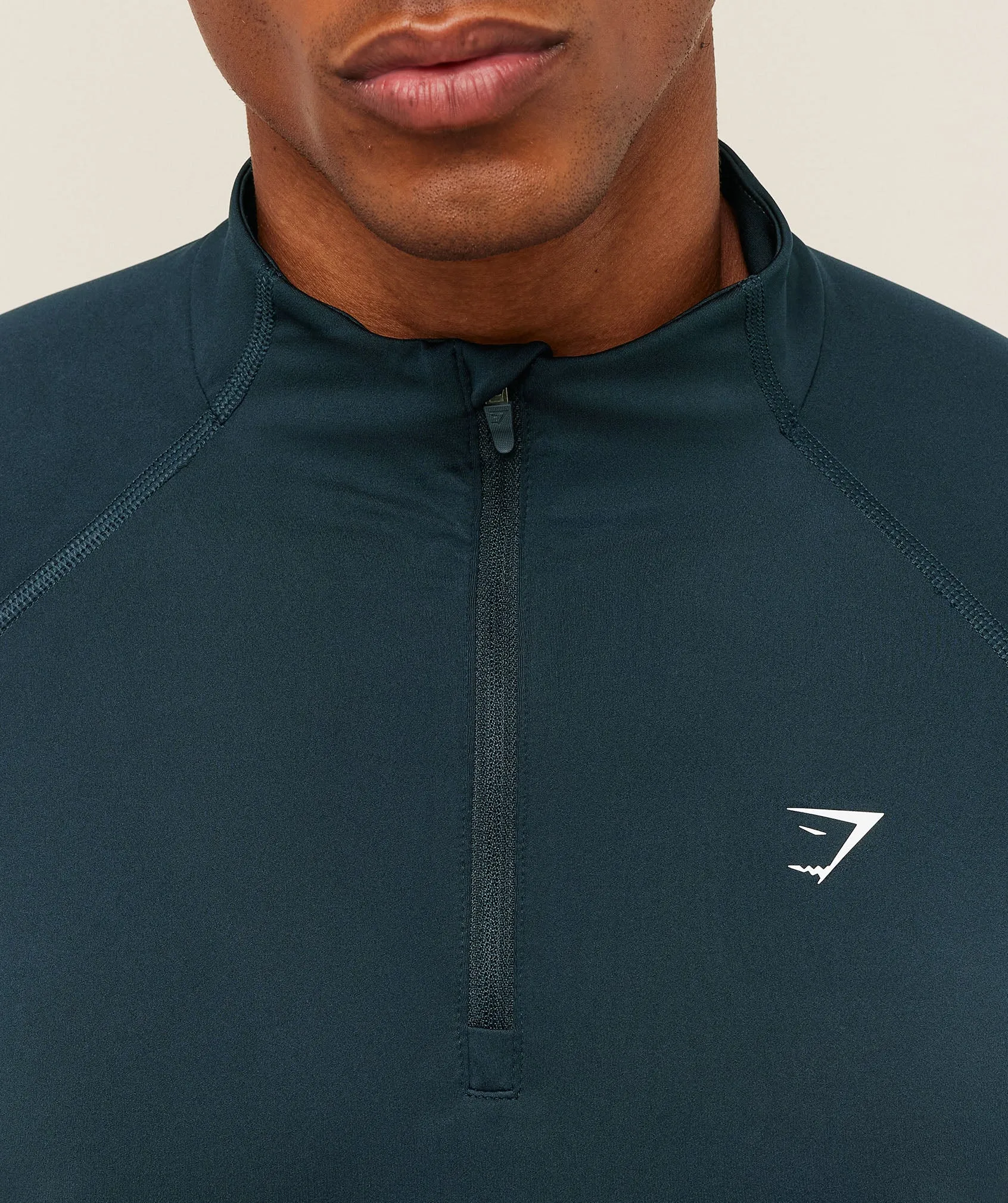 Gymshark Performance 1/4 Zip - Deep Petrol Blue sold by Gymshark product image thumbnail 5
