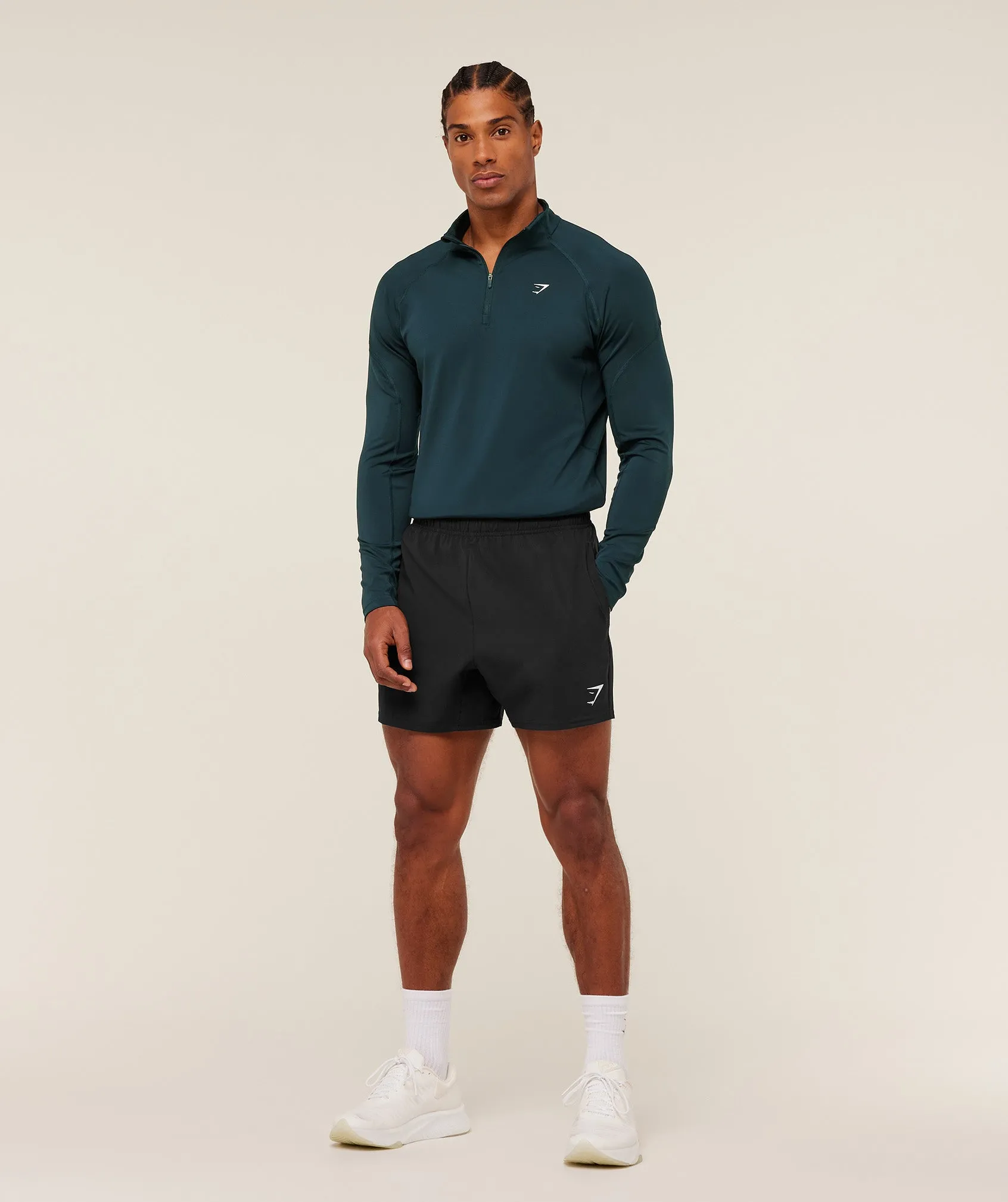 Gymshark Performance 1/4 Zip - Deep Petrol Blue sold by Gymshark product image thumbnail 4
