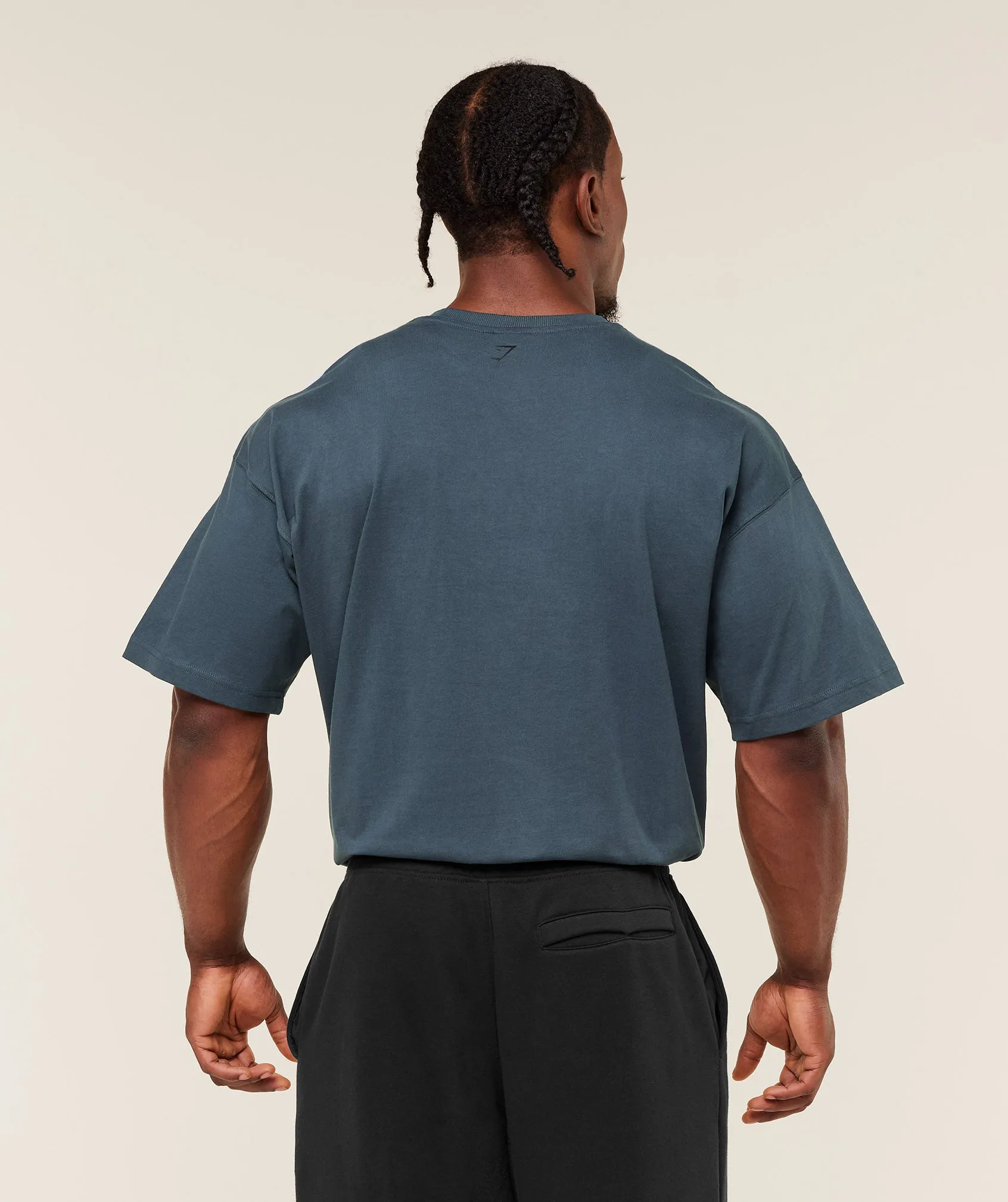 Gymshark Olde English T-Shirt - GS Stealth Blue sold by Gymshark product image thumbnail 2