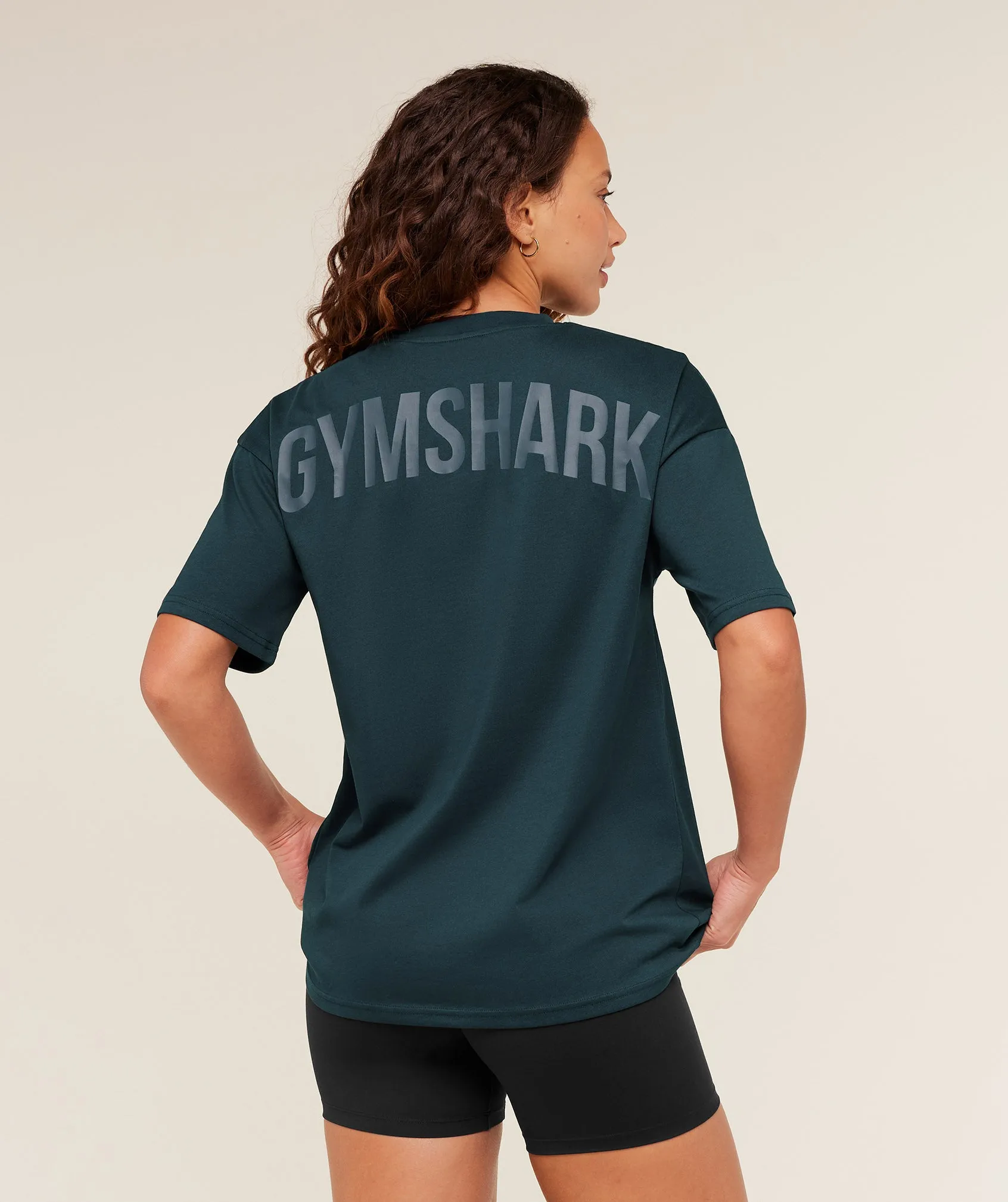 Gymshark Power Oversized T-Shirt - Deep Petrol Blue sold by Gymshark product image thumbnail 2