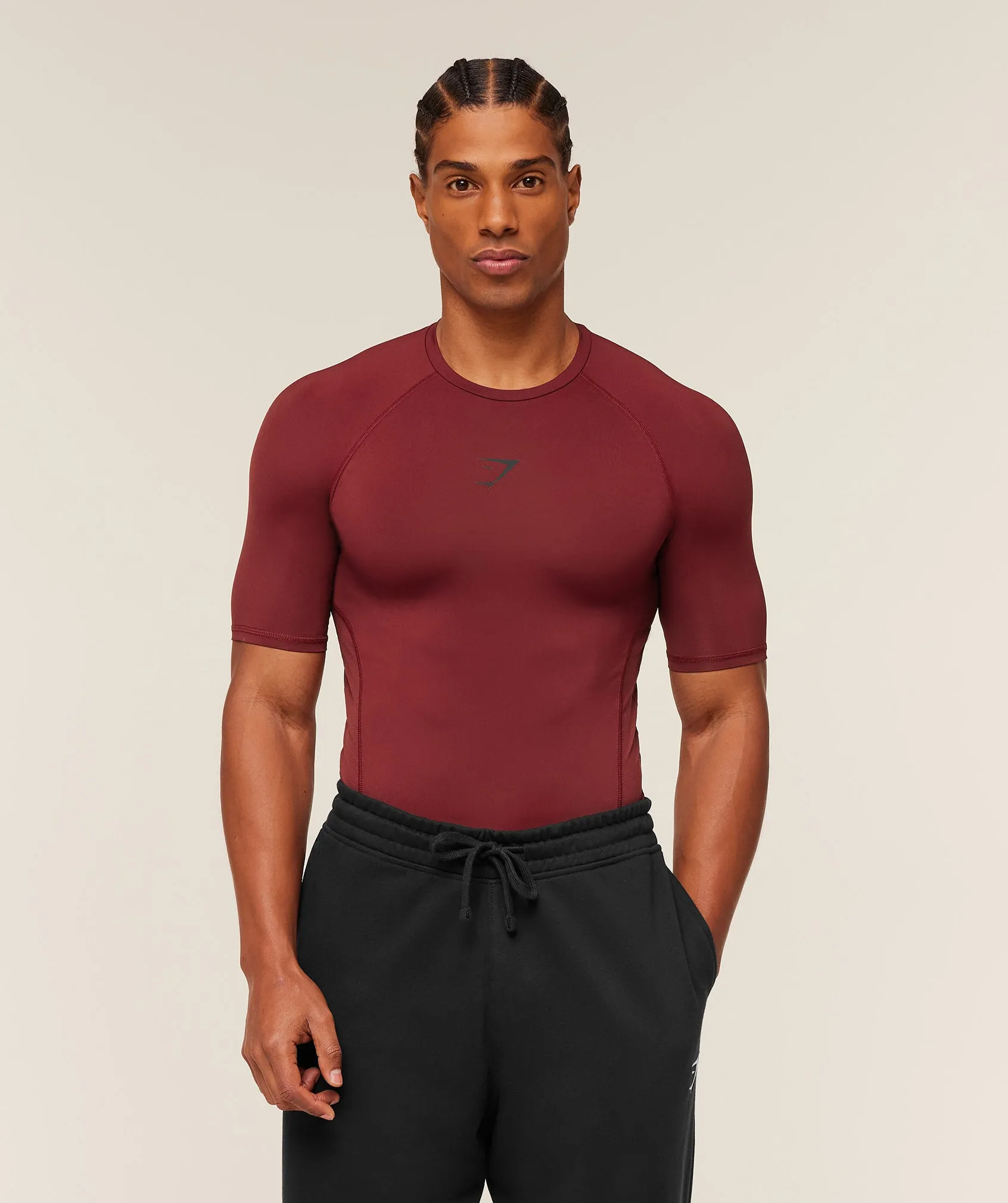 Gymshark Element Baselayer T-Shirt - Sets Red sold by Gymshark