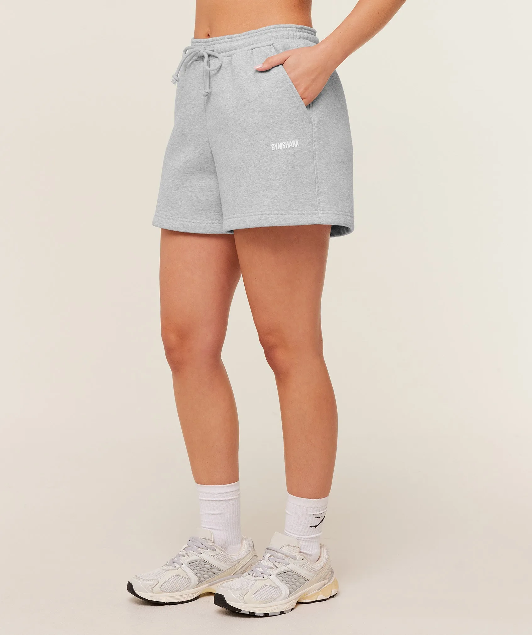 Gymshark Cosy Luxe Shorts - Bros Soft Grey Marl sold by Gymshark product image thumbnail 3