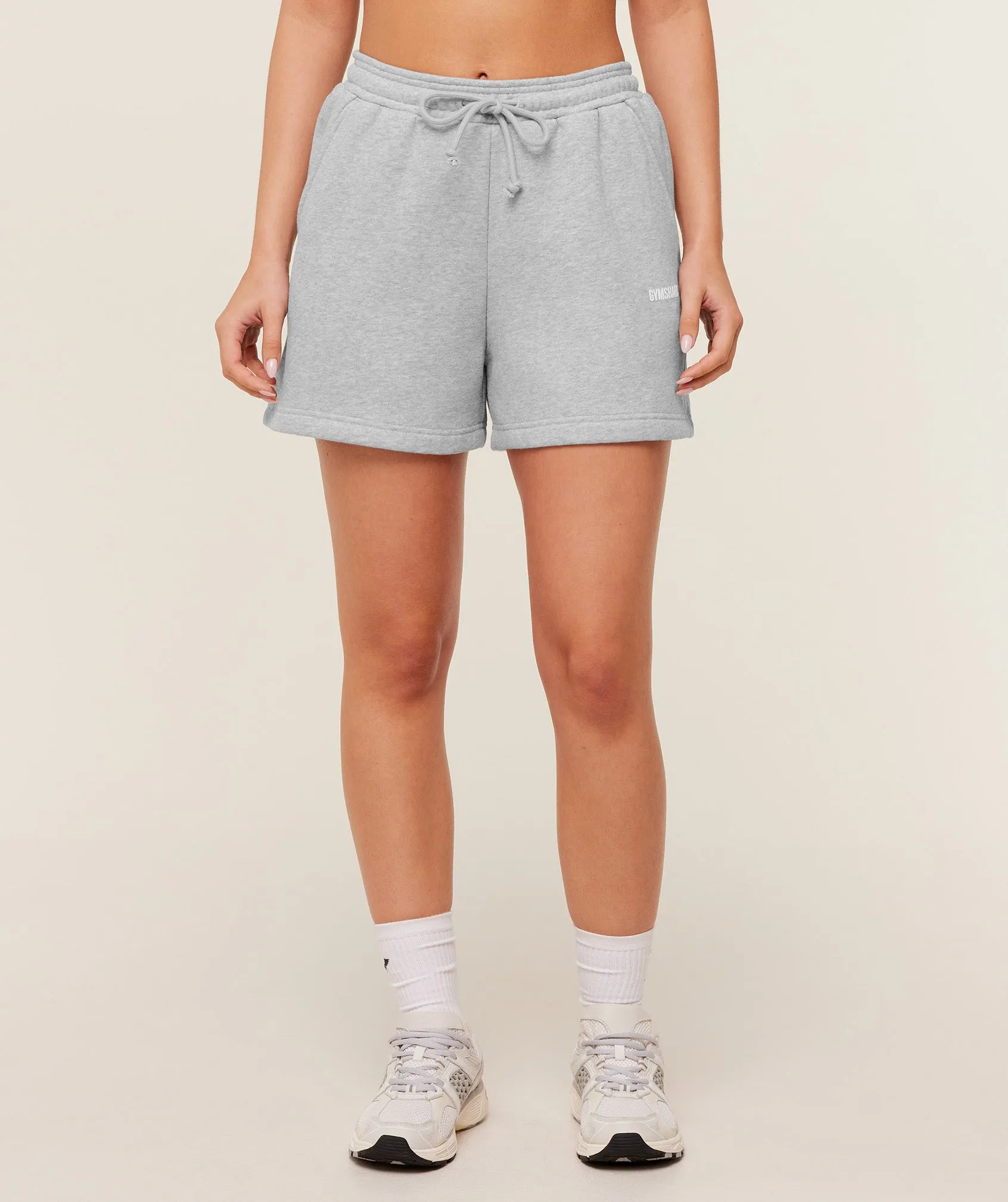 Gymshark Cosy Luxe Shorts - Bros Soft Grey Marl sold by Gymshark