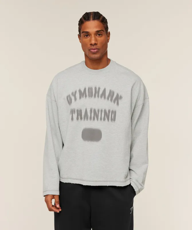 Gymshark Re-Rack Crew Neck Pullover - Bros Soft Grey Marl sold by Gymshark