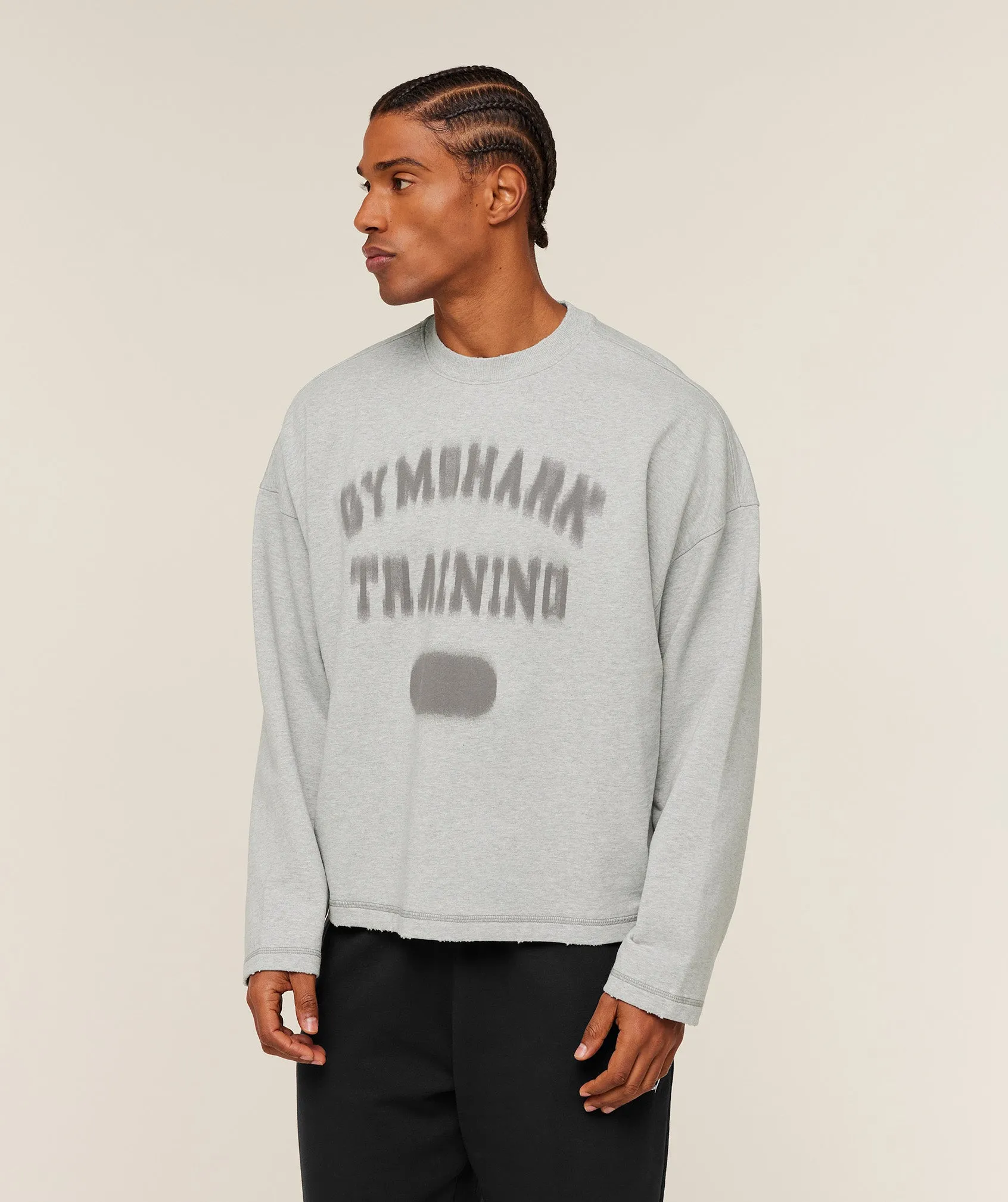 Gymshark Re-Rack Crew Neck Pullover - Bros Soft Grey Marl sold by Gymshark product image thumbnail 3