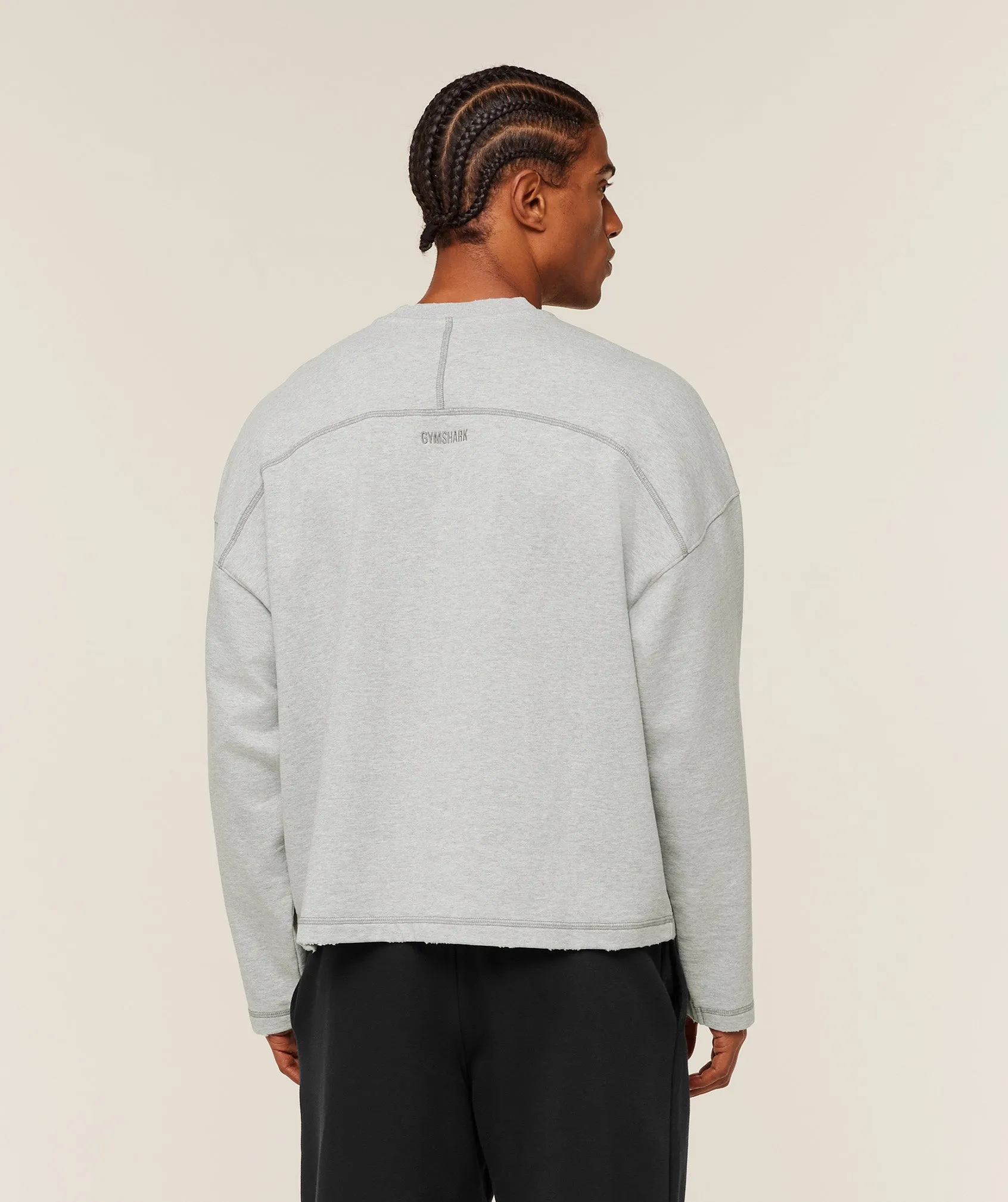 Gymshark Re-Rack Crew Neck Pullover - Bros Soft Grey Marl sold by Gymshark product image thumbnail 2