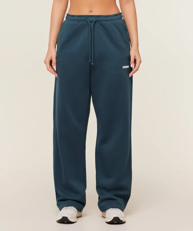 Gymshark Cosy Luxe Straight Leg Regular Joggers - GS Stealth Blue made by Gymshark