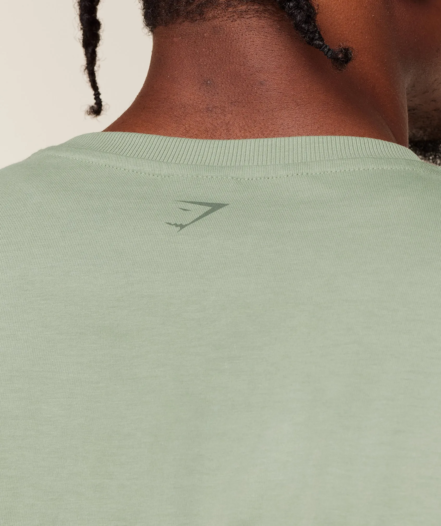 Gymshark Olde English T-Shirt - GS Haze Green sold by Gymshark product image thumbnail 5