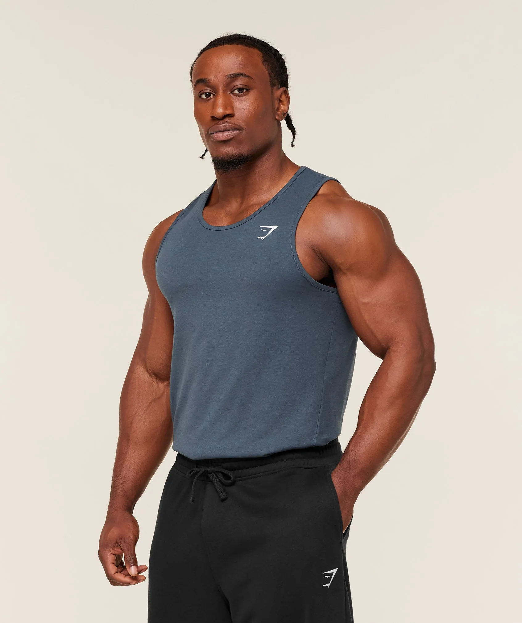 Gymshark Critical Tank - GS Stealth Blue sold by Gymshark product image thumbnail 4