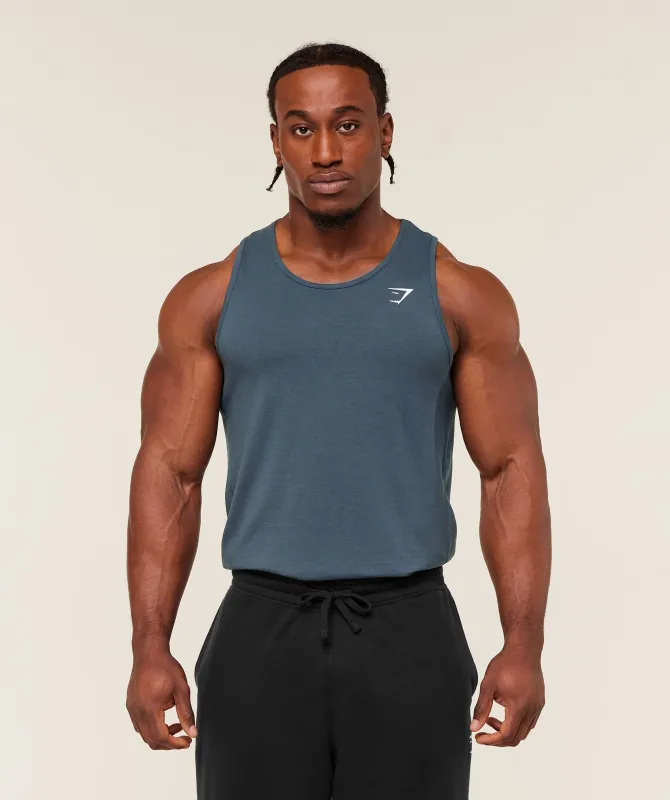 Gymshark Critical Tank - GS Stealth Blue sold by Gymshark