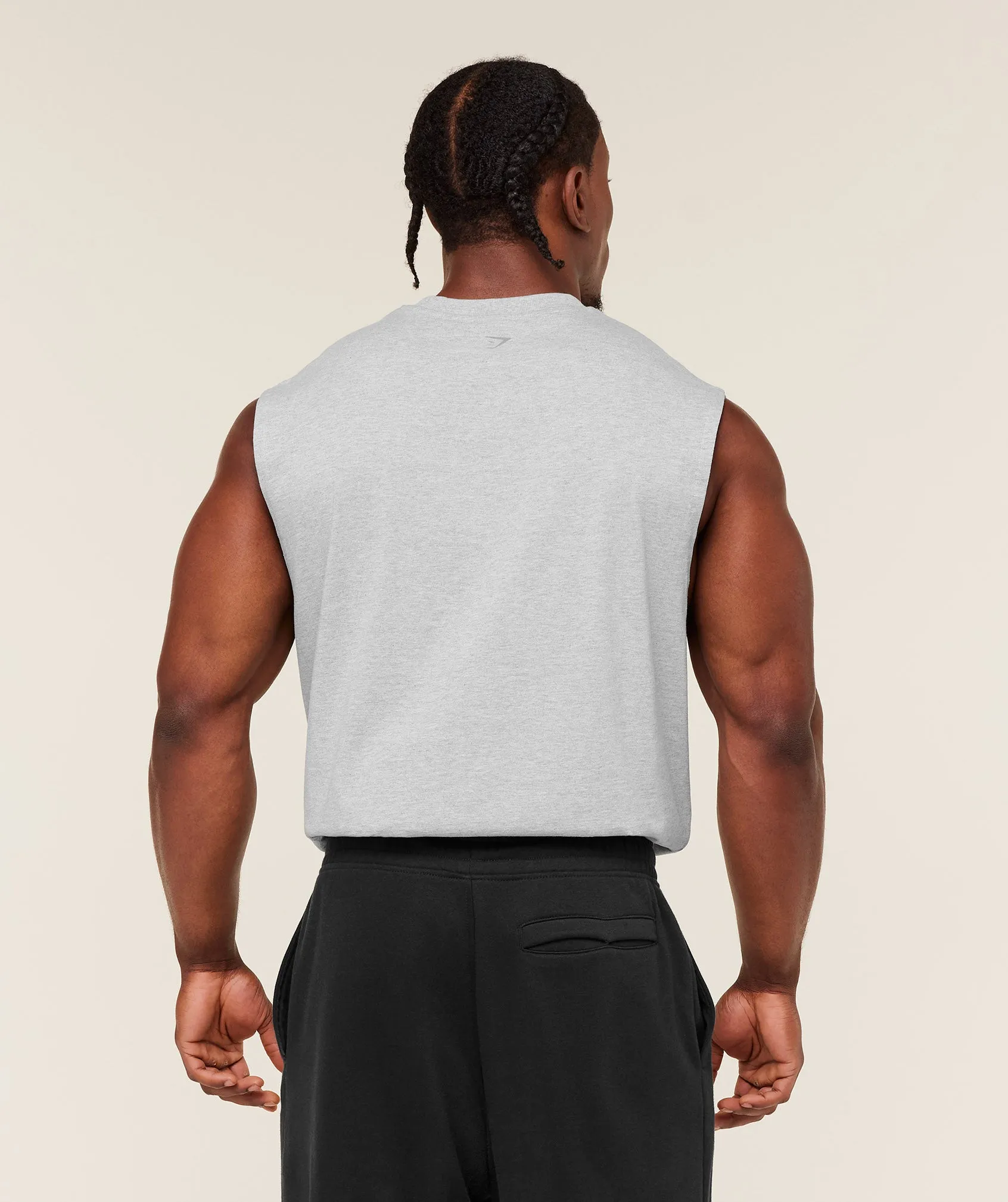 Gymshark Olde English Tank - Bros Soft Grey Marl sold by Gymshark product image thumbnail 2