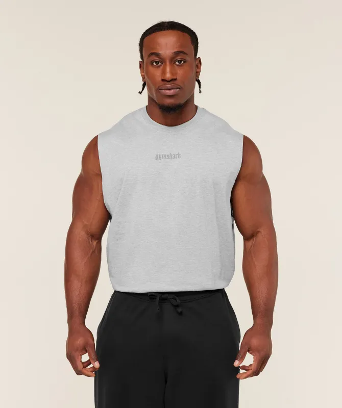 Gymshark Olde English Tank - Bros Soft Grey Marl sold by Gymshark