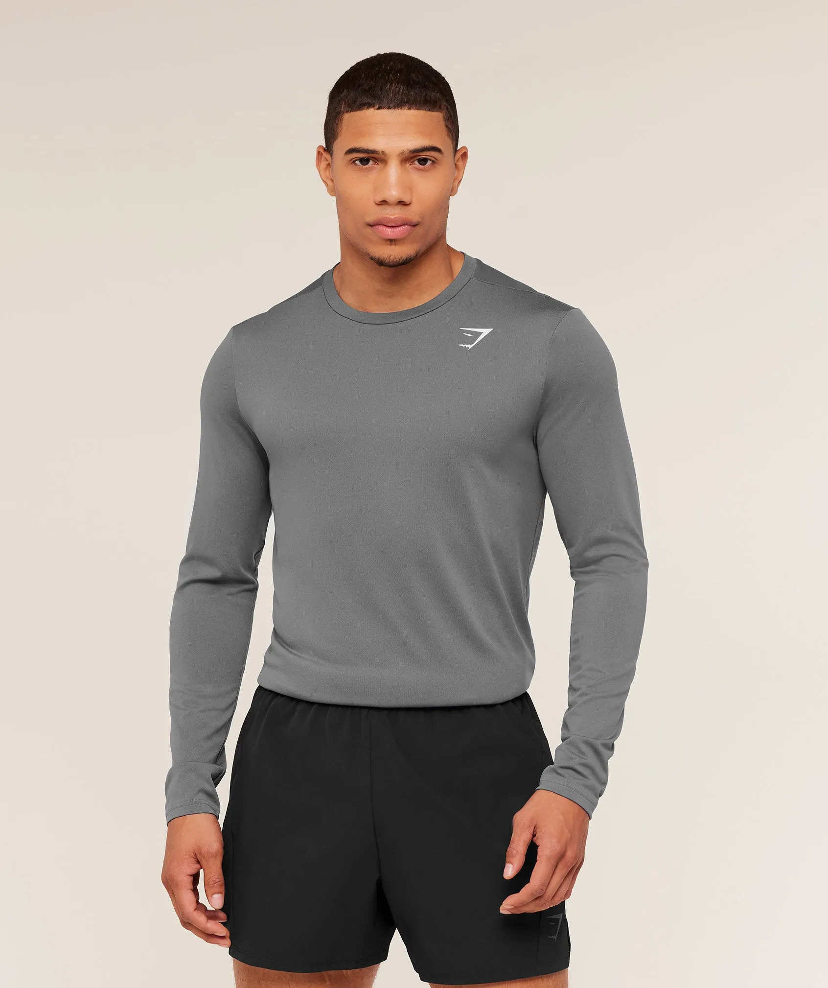Gymshark Arrival Long Sleeve T-Shirt - Silhouette Grey sold by Gymshark