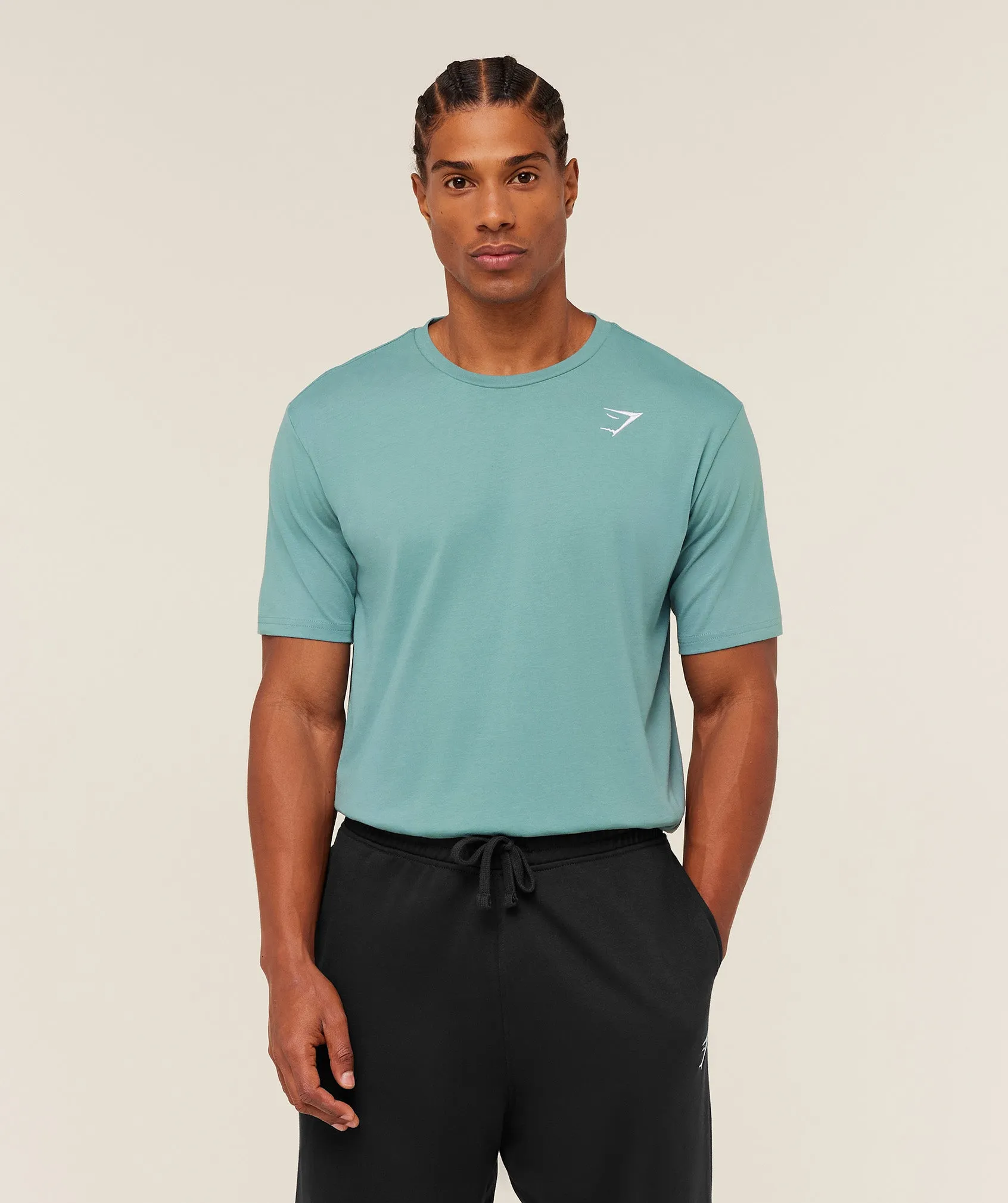 Gymshark Crest T-Shirt - GS Storm Blue sold by Gymshark