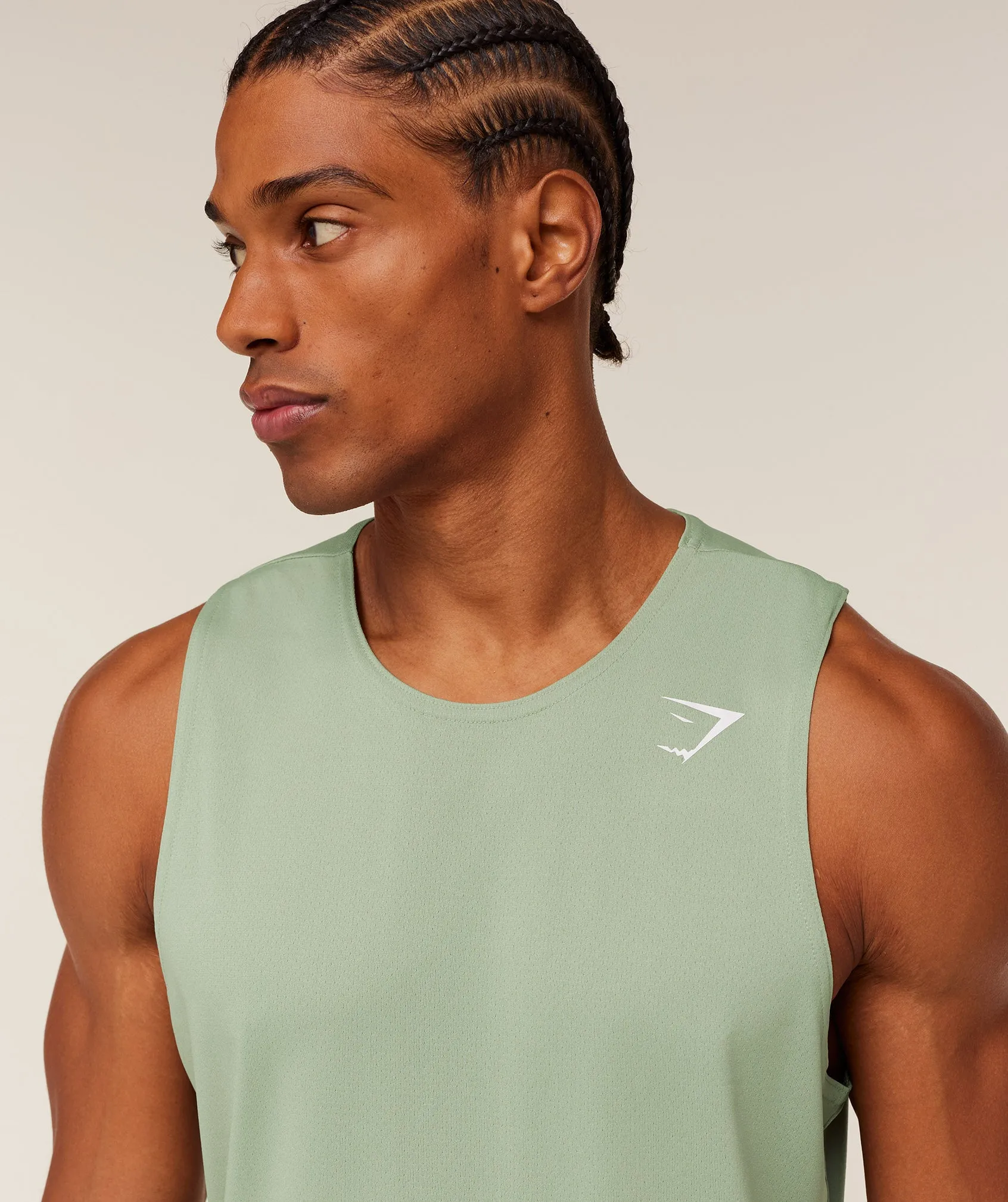 Gymshark Arrival Tank - GS Haze Green sold by Gymshark product image thumbnail 5