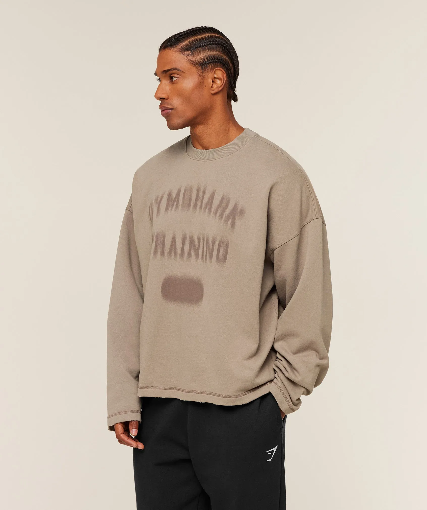 Gymshark Re-Rack Crew Neck Pullover - Lifestyle Brown sold by Gymshark product image thumbnail 3