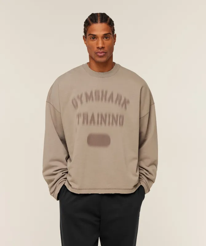 Gymshark Re-Rack Crew Neck Pullover - Lifestyle Brown sold by Gymshark