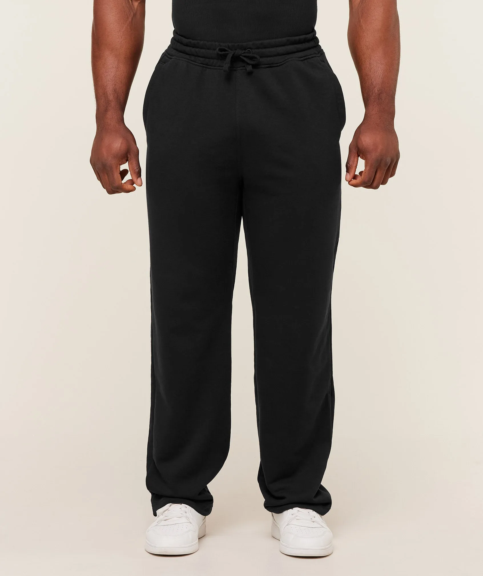 Gymshark Power Straight Leg Pants - GS Black/GS Asphalt Grey sold by Gymshark