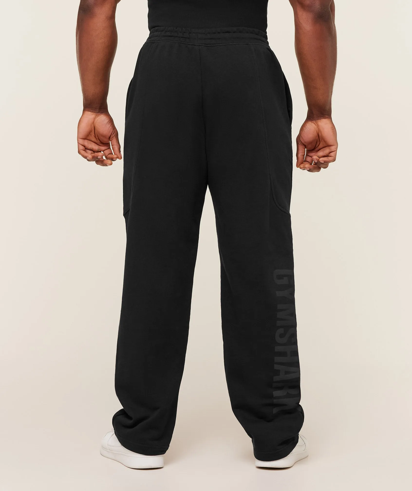 Gymshark Power Straight Leg Pants - GS Black/GS Asphalt Grey sold by Gymshark product image thumbnail 2