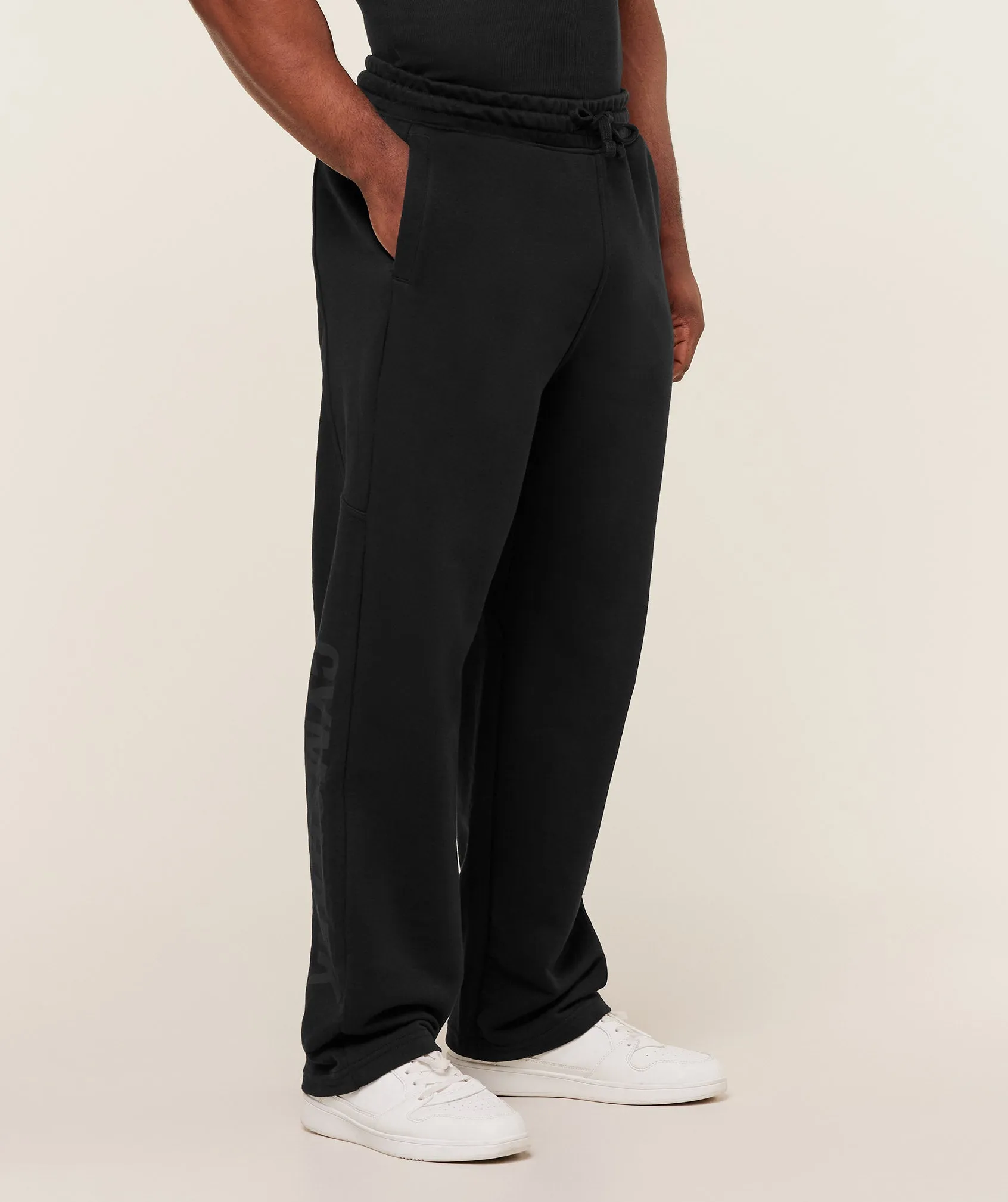 Gymshark Power Straight Leg Pants - GS Black/GS Asphalt Grey sold by Gymshark product image thumbnail 3