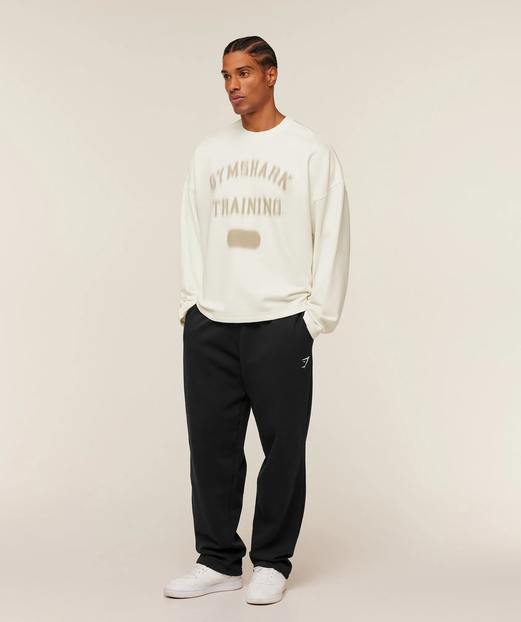 Gymshark Re-Rack Crew Neck Pullover - GS Soft White sold by Gymshark product image thumbnail 4