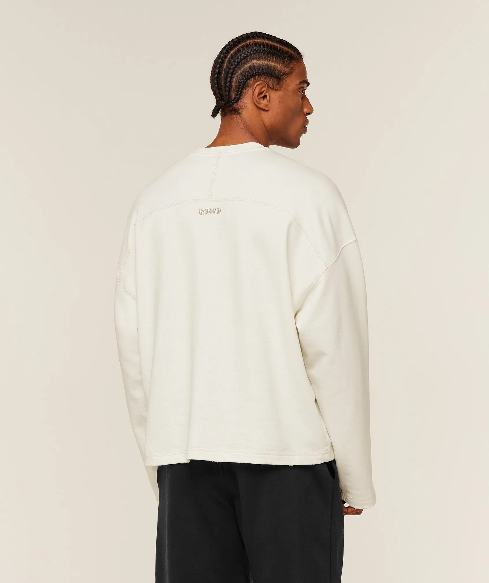 Gymshark Re-Rack Crew Neck Pullover - GS Soft White sold by Gymshark product image thumbnail 2