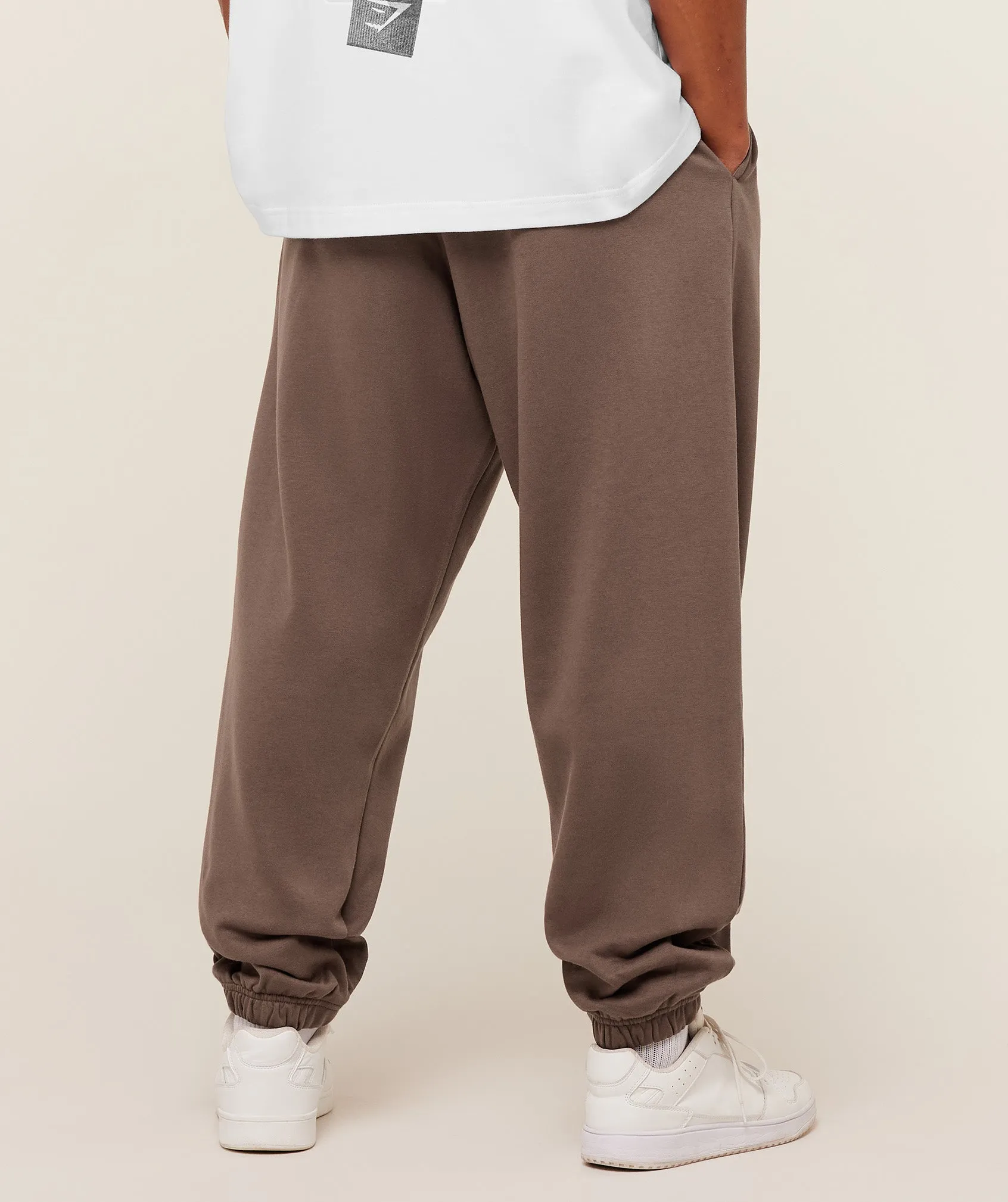 Gymshark Crest Oversized Joggers - Soft Brown sold by Gymshark product image thumbnail 2