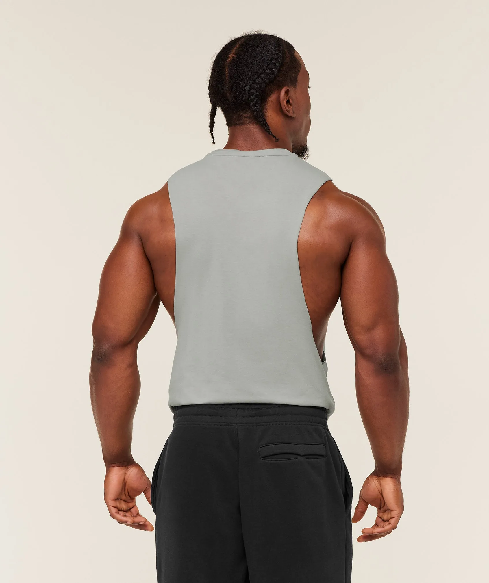 Gymshark Critical 2.0 Drop Arm Tank - Smokey Grey sold by Gymshark product image thumbnail 2