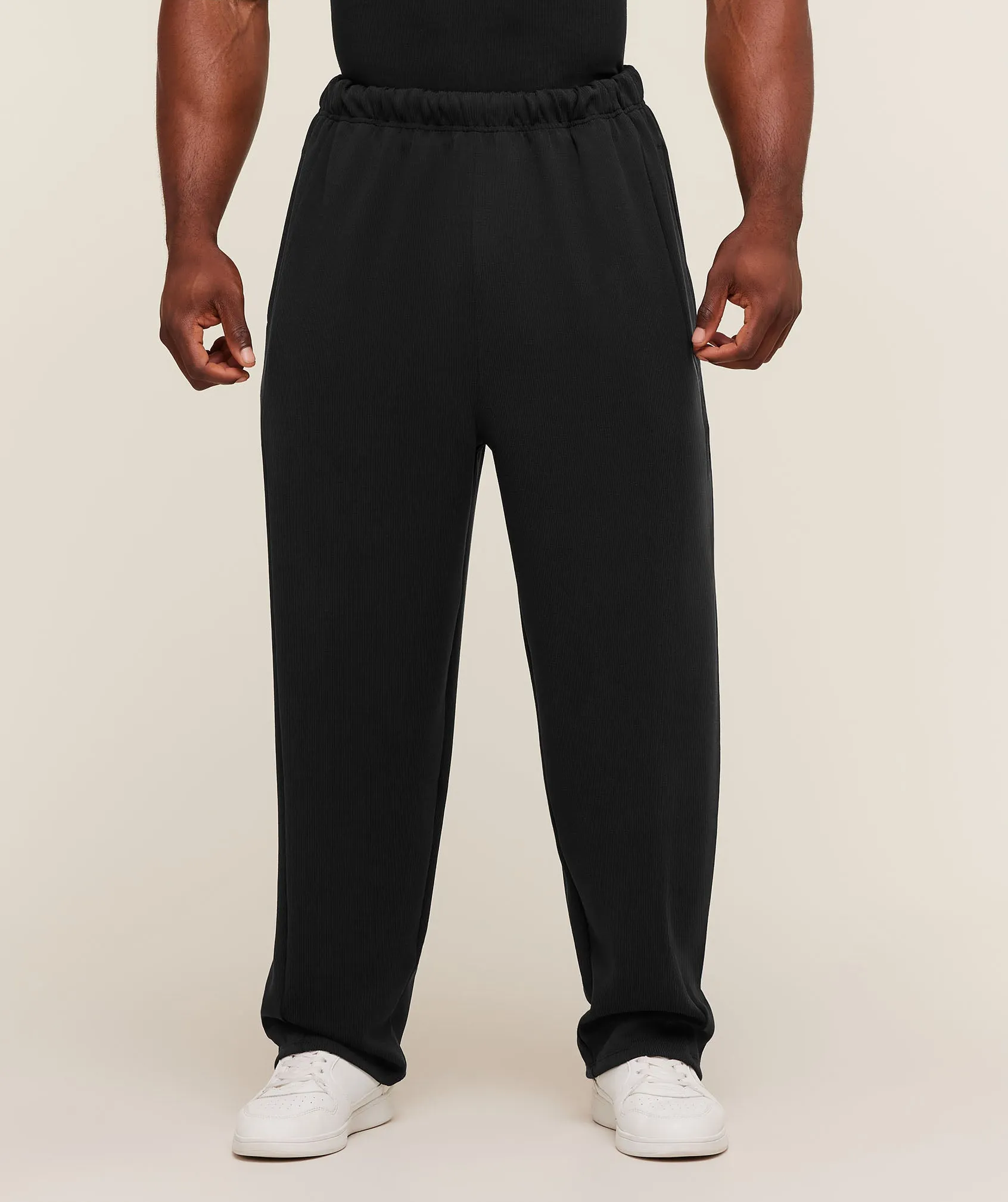 Gymshark Straight Leg Tracksuit Pant - Black sold by Gymshark product image thumbnail 3