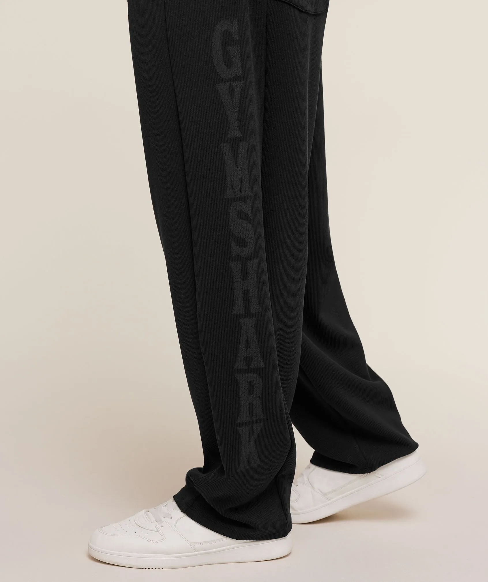 Gymshark Straight Leg Tracksuit Pant - Black sold by Gymshark product image thumbnail 5