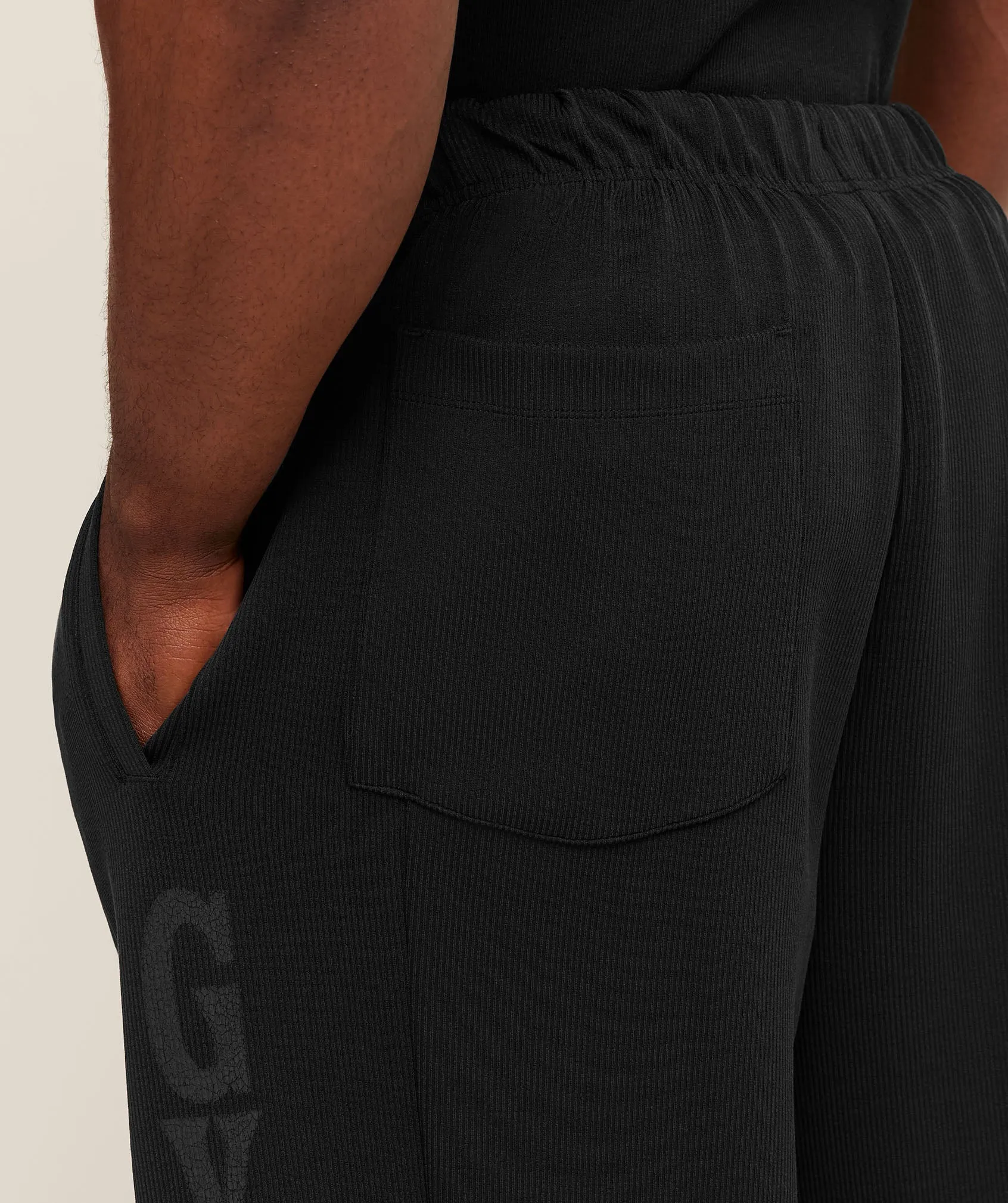 Gymshark Straight Leg Tracksuit Pant - Black sold by Gymshark product image thumbnail 4