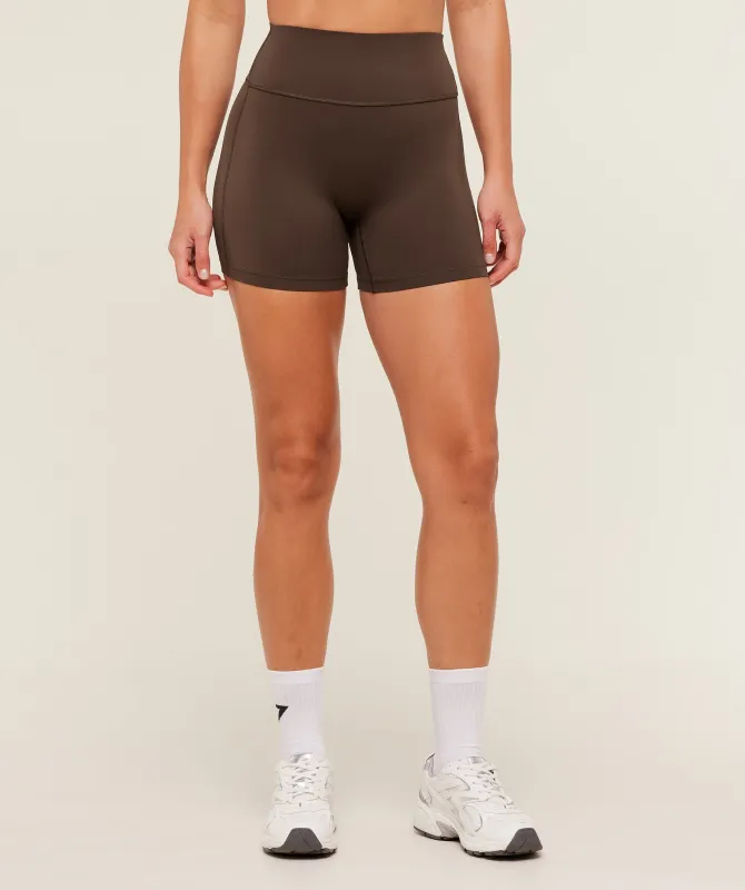 Gymshark Flow Bodyfit Short - Archive Brown sold by Gymshark
