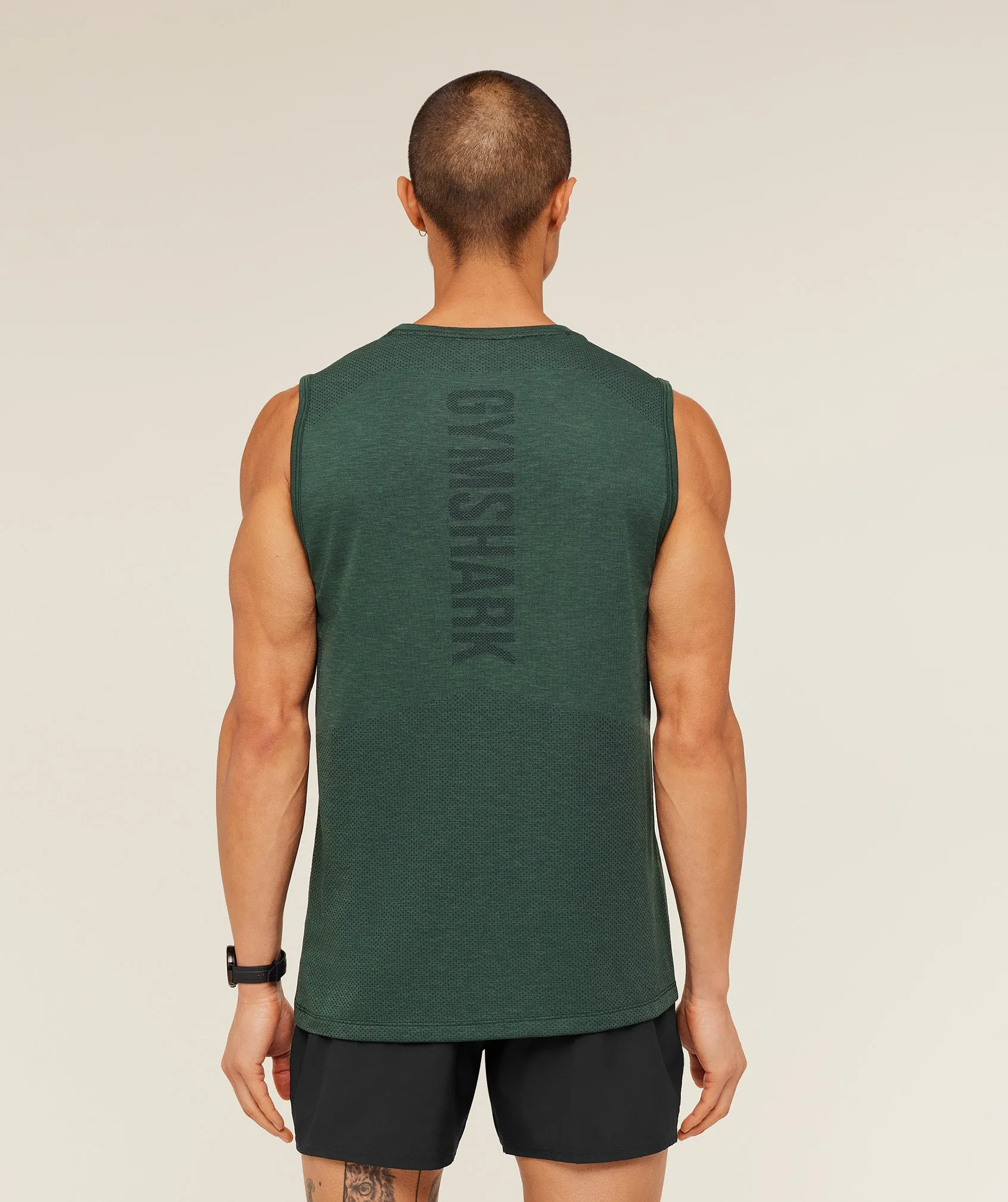 Gymshark Lightweight Seamless Tank - GS Victory Green/ Marl sold by Gymshark product image thumbnail 2