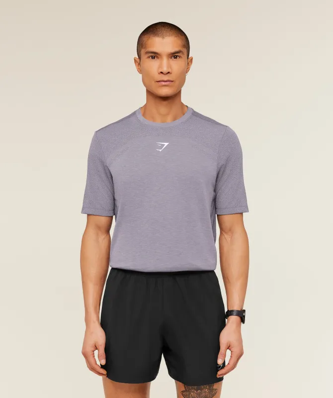 Gymshark Lightweight Seamless T-Shirt - GS Fog Purple/ Marl made by Gymshark