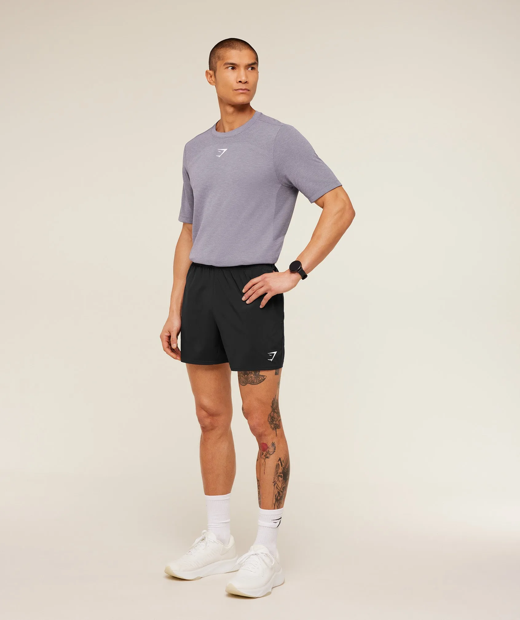 Gymshark Lightweight Seamless T-Shirt - GS Fog Purple/ Marl sold by Gymshark product image thumbnail 4