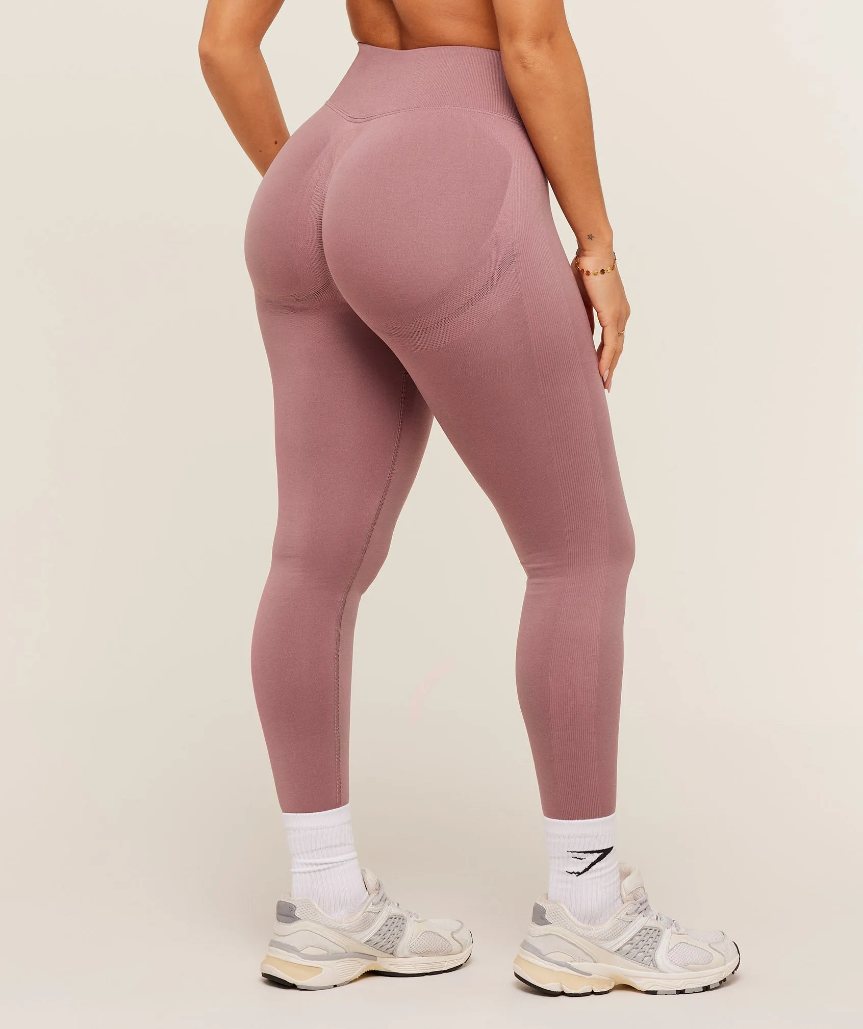 Gymshark Lift Seamless Leggings - Calm Pink sold by Gymshark product image thumbnail 3