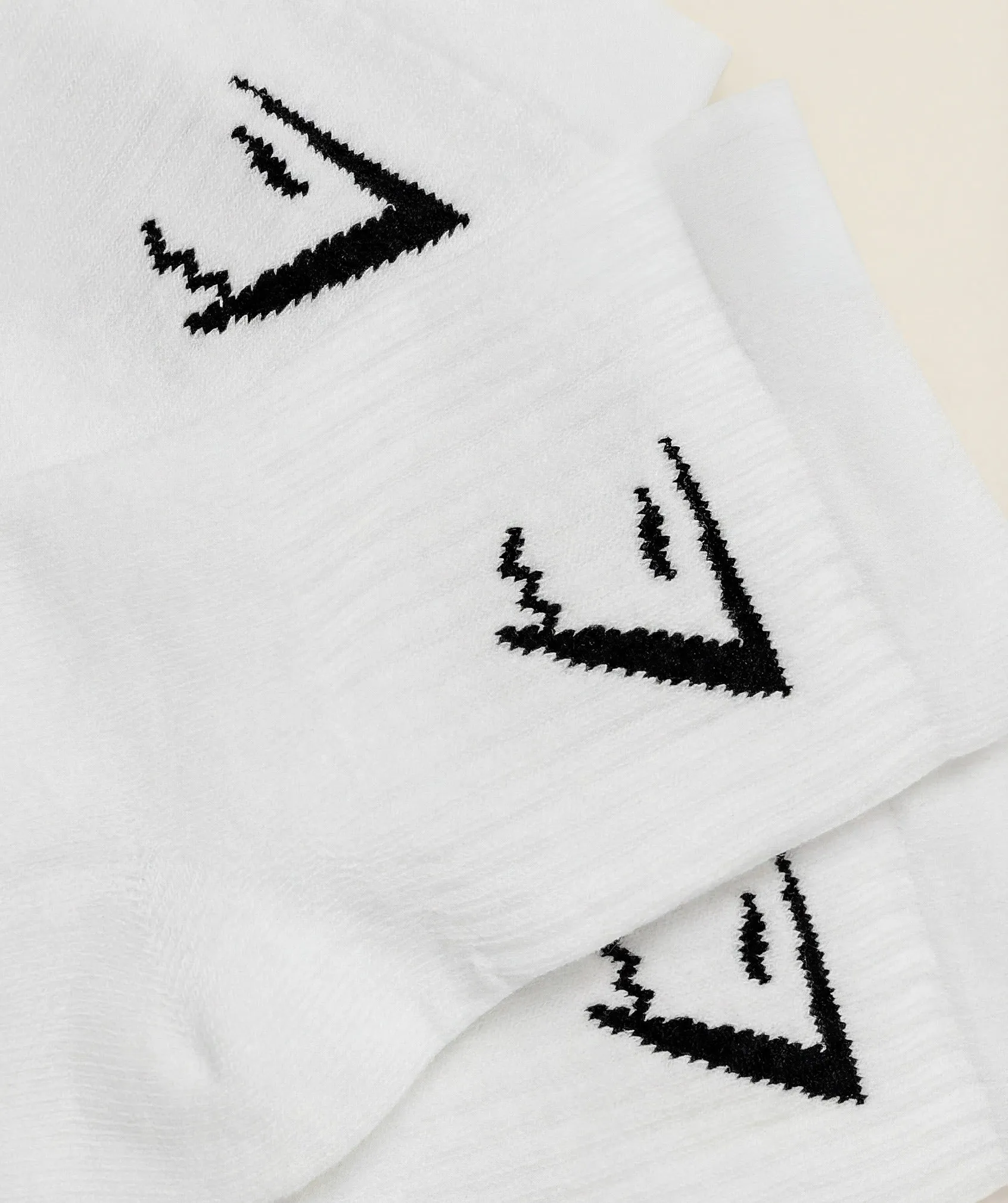 Gymshark Midi Socks 3pk - GS White sold by Gymshark product image thumbnail 2