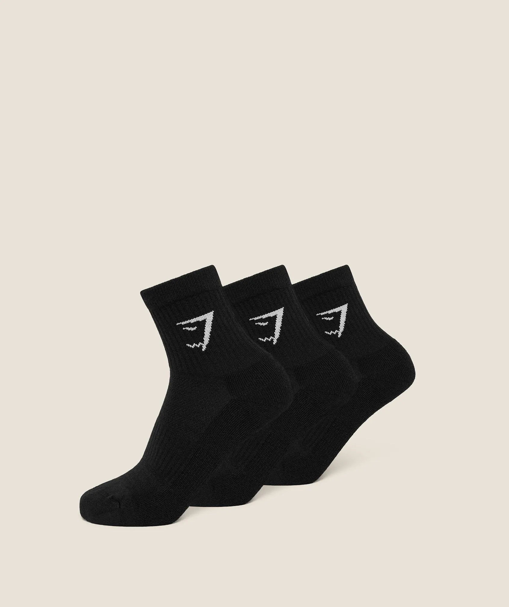 Gymshark Midi Socks 3pk - GS Black sold by Gymshark