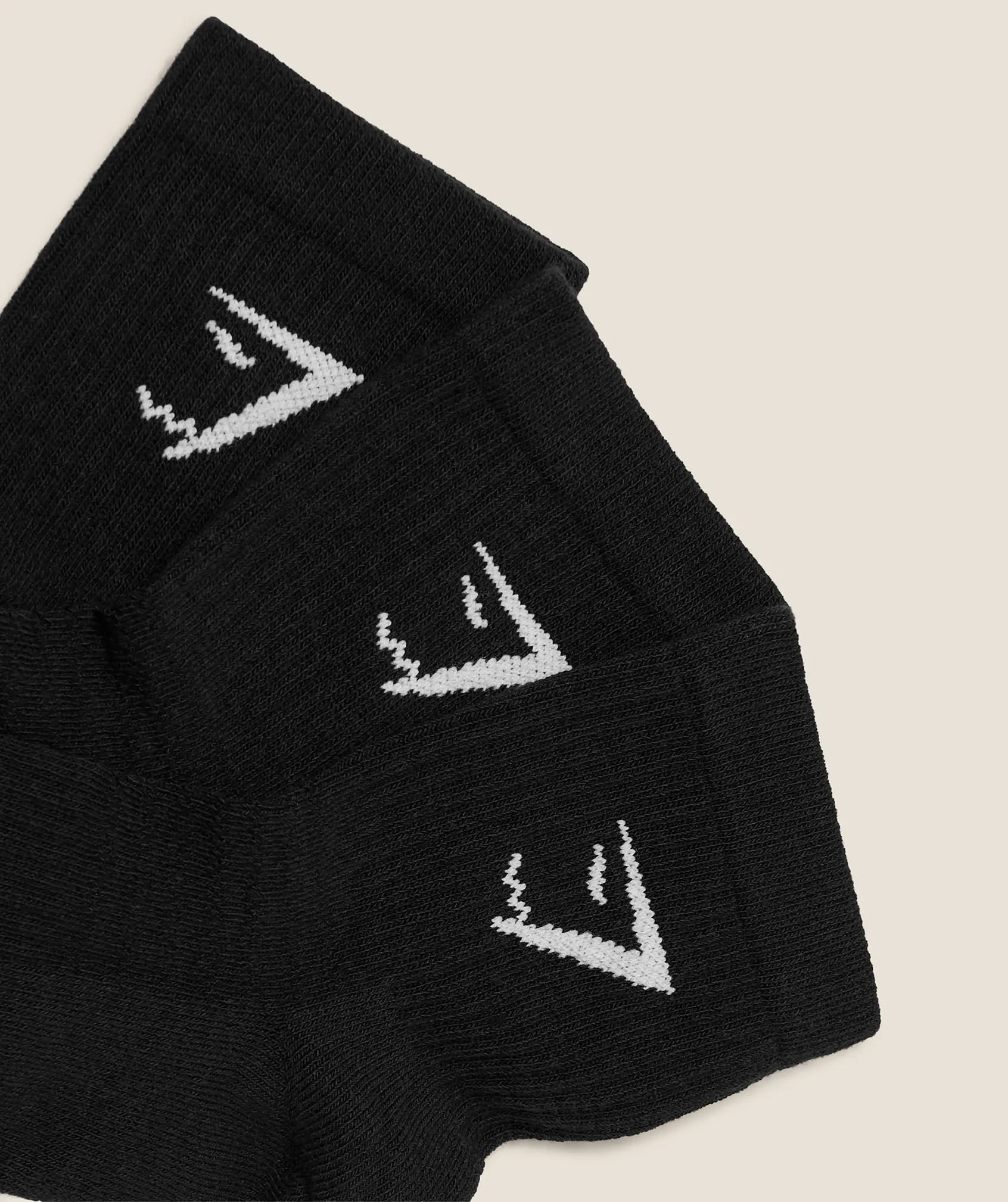 Gymshark Midi Socks 3pk - GS Black sold by Gymshark product image thumbnail 2