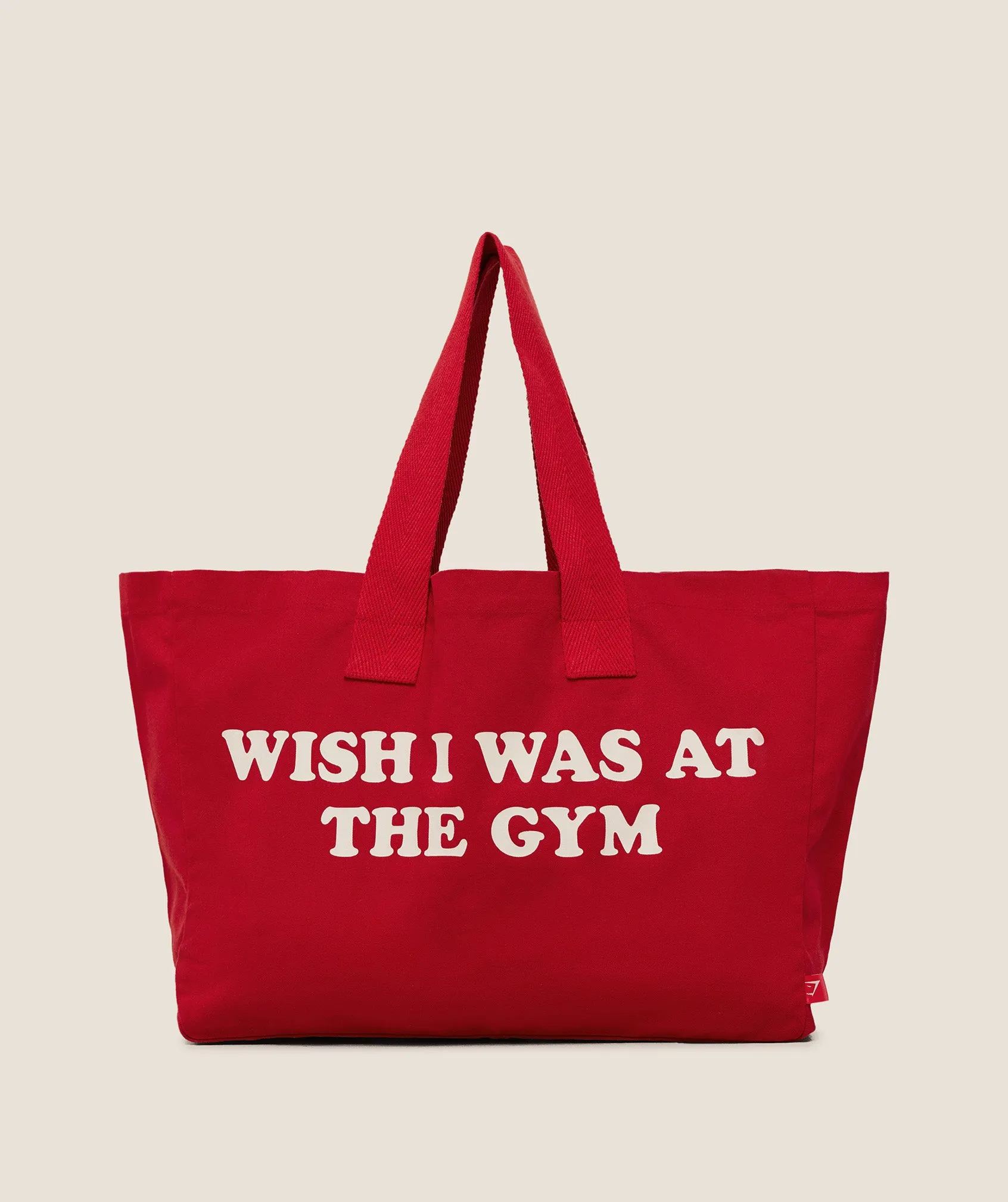 Gymshark Slogan Tote - Carmine Red sold by Gymshark