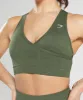 Gymshark Adapt Animal Seamless Sports Bra - Willow Green/Core Olive sold by Gymshark