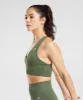 Gymshark Adapt Animal Seamless Sports Bra - Willow Green/Core Olive sold by Gymshark